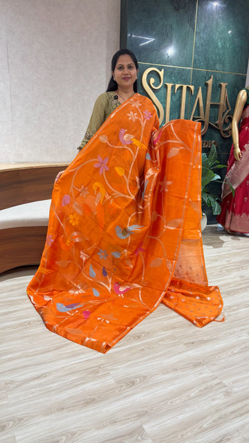 Paper silk allover orange