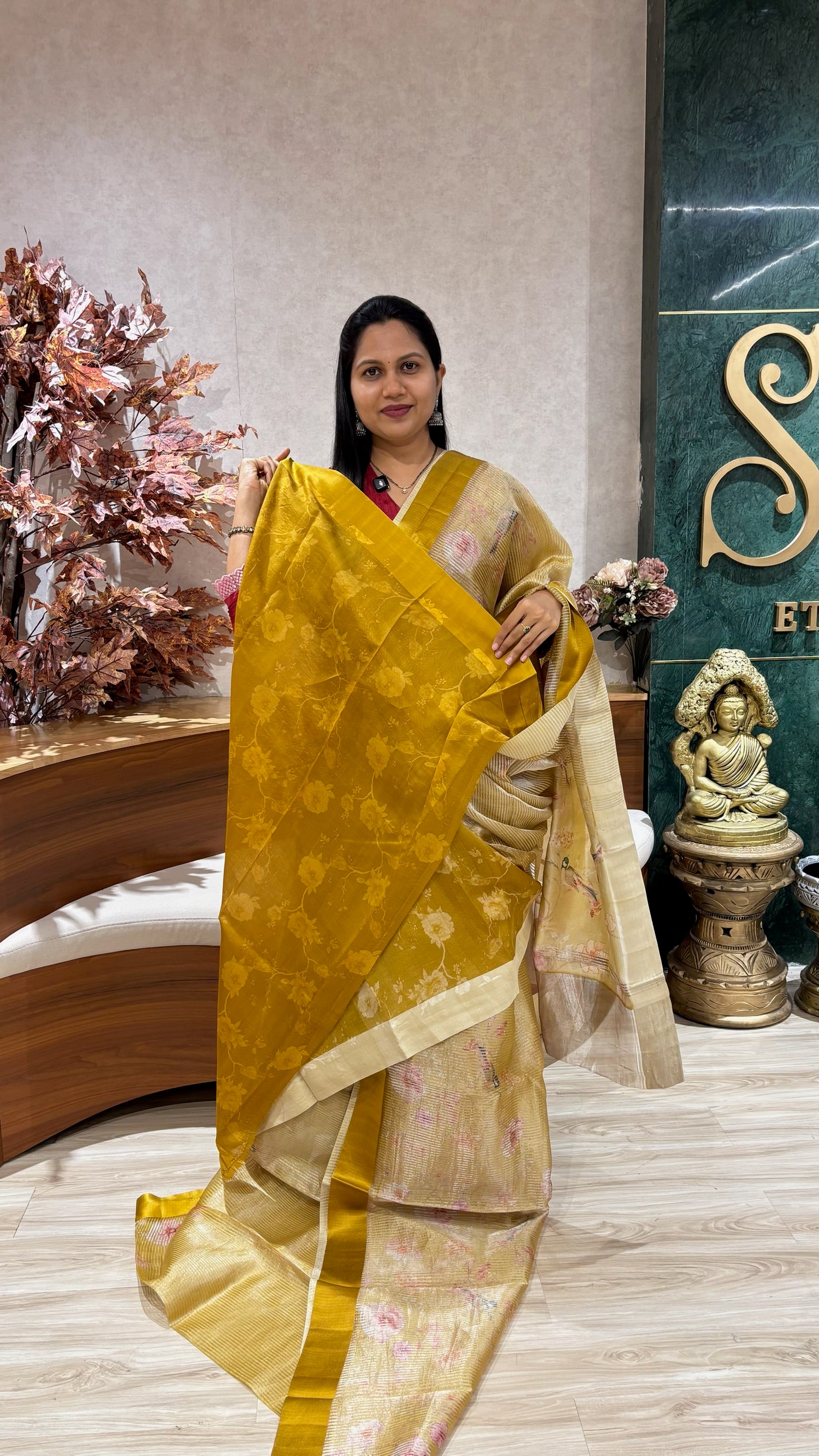 Pure silk printed tissue