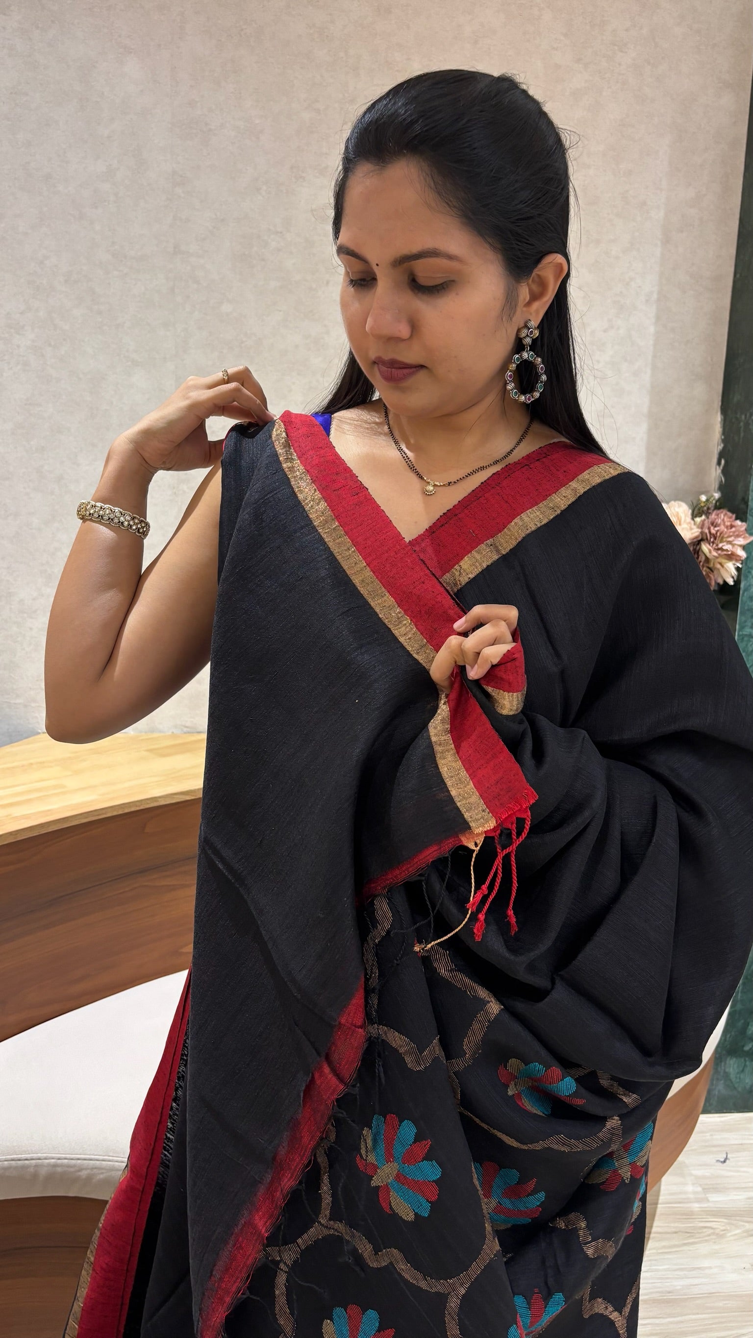 Pure soft matka silk sarees