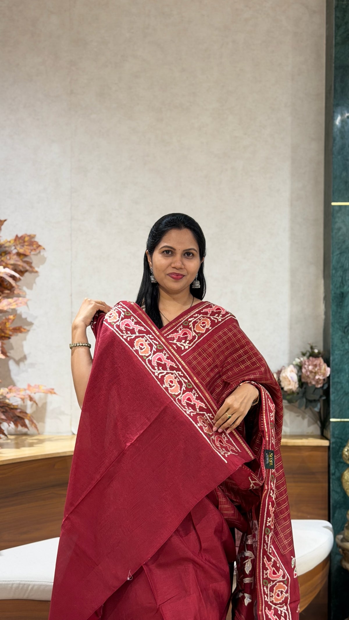 Tussar embroidery
