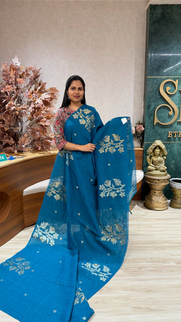Linen saree