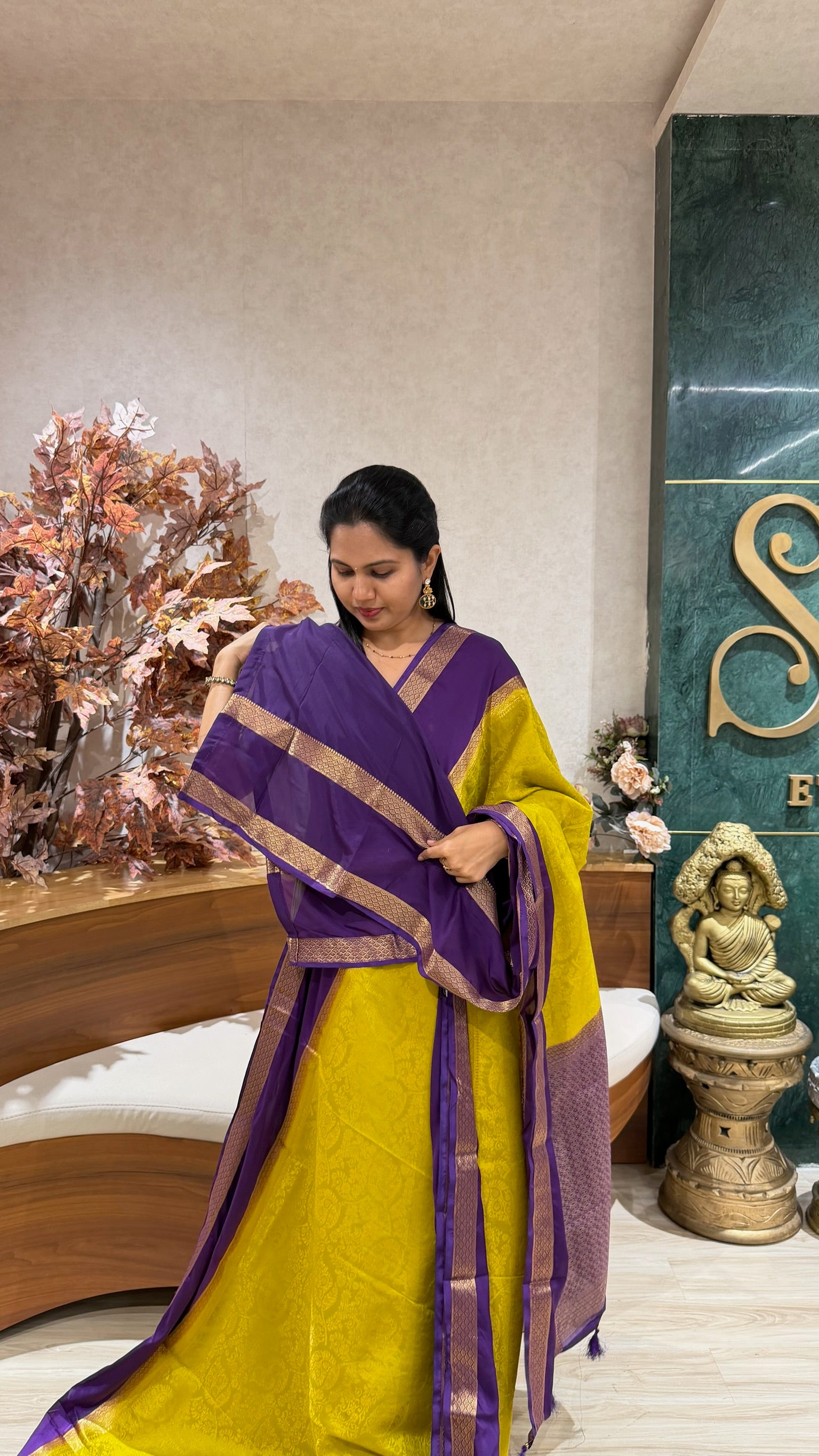 Brocade Mysore silk-sale