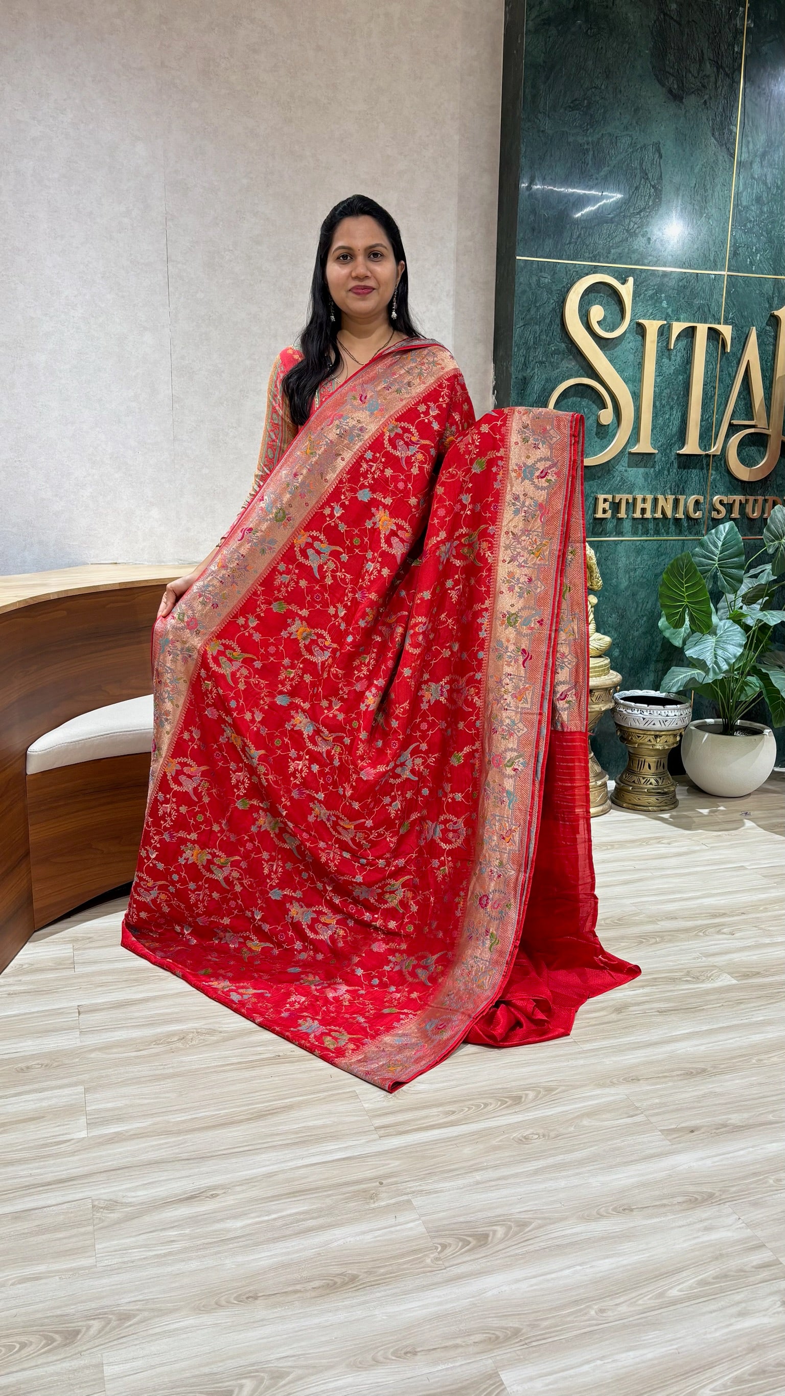 Munga silk paithani weaving