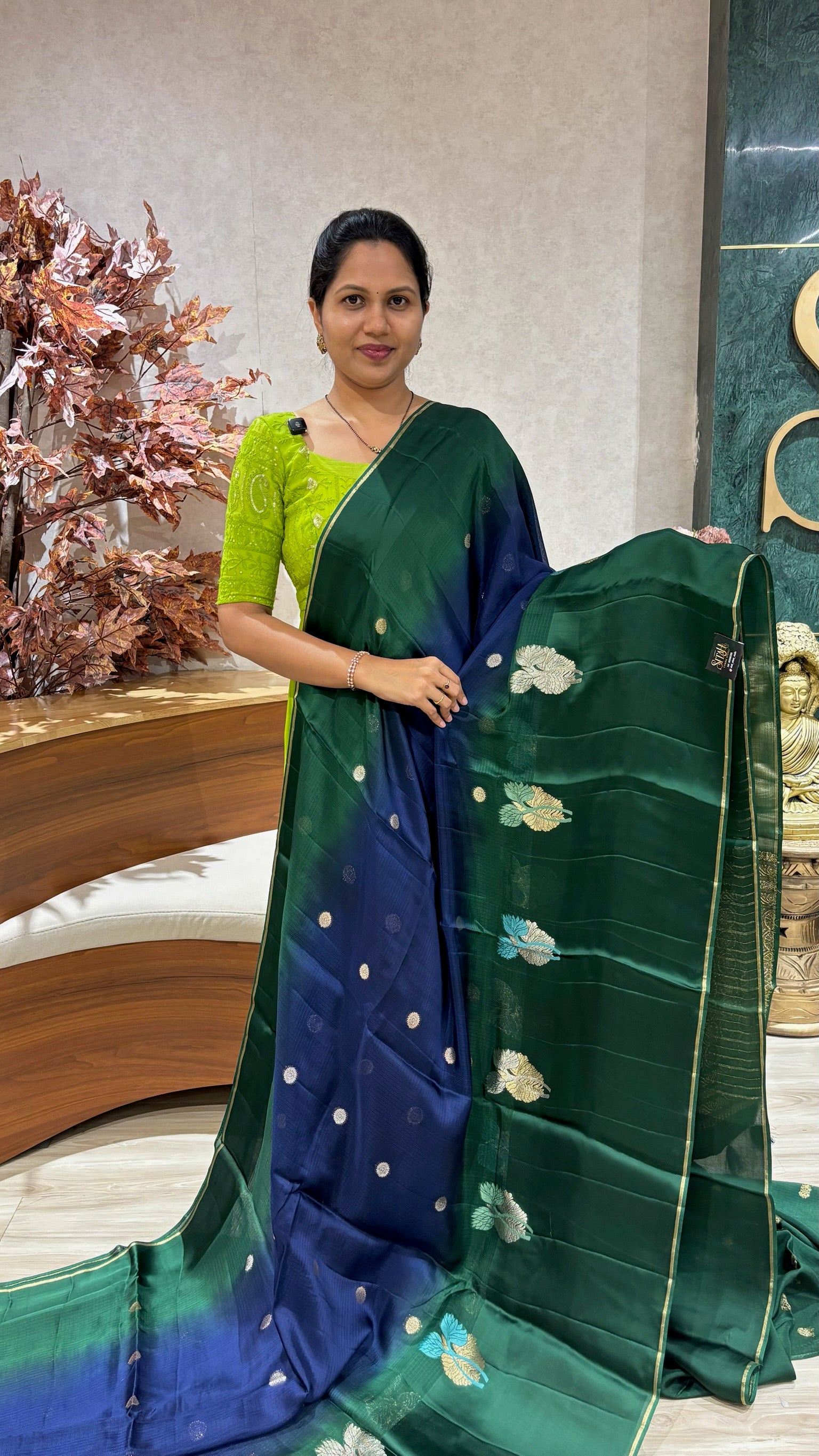 Manipuri Kota peacock blue