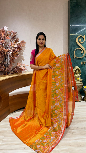 Handloom Mangalgiri embroidery