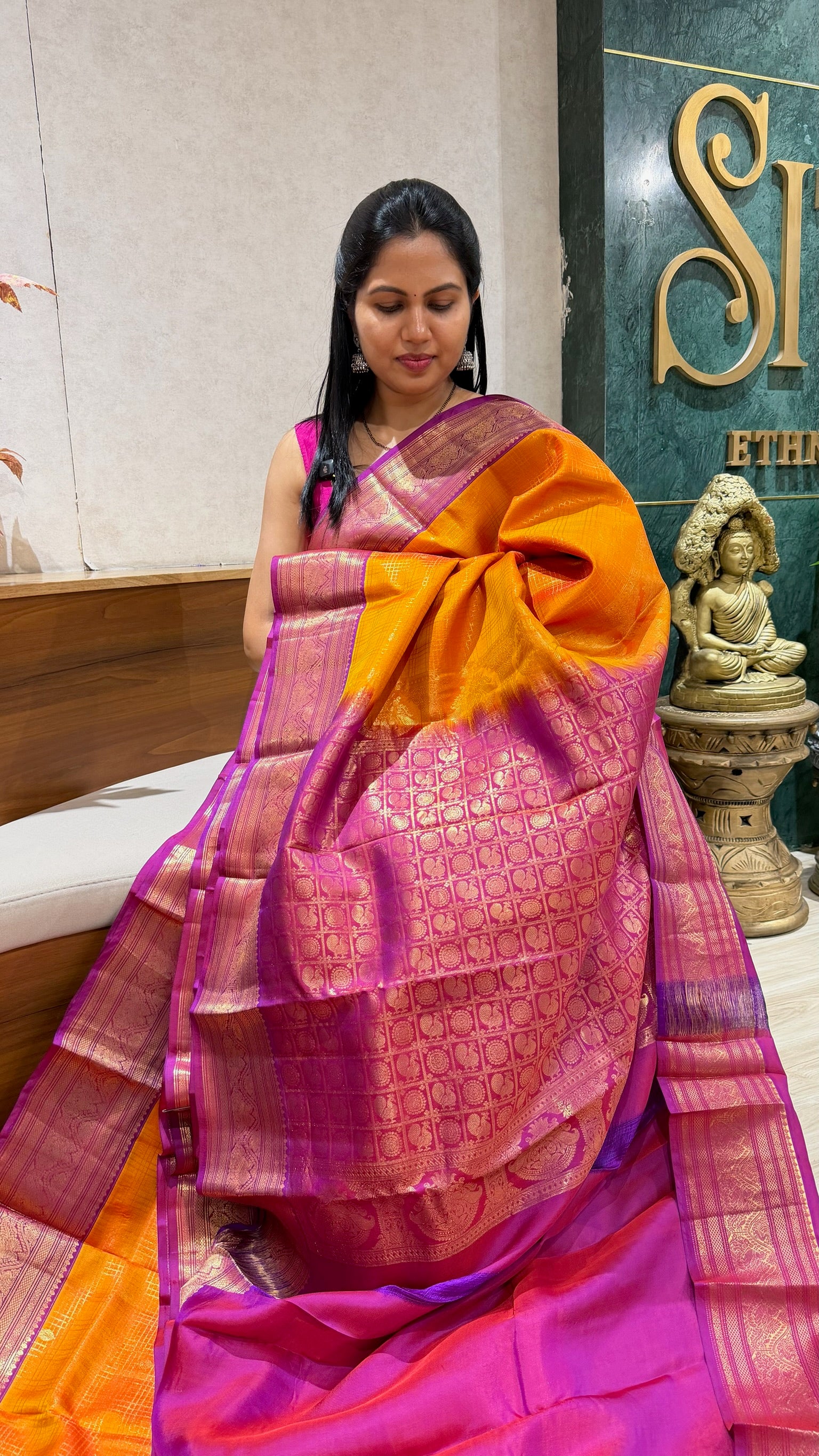 Light weight vintage kanchi pattu