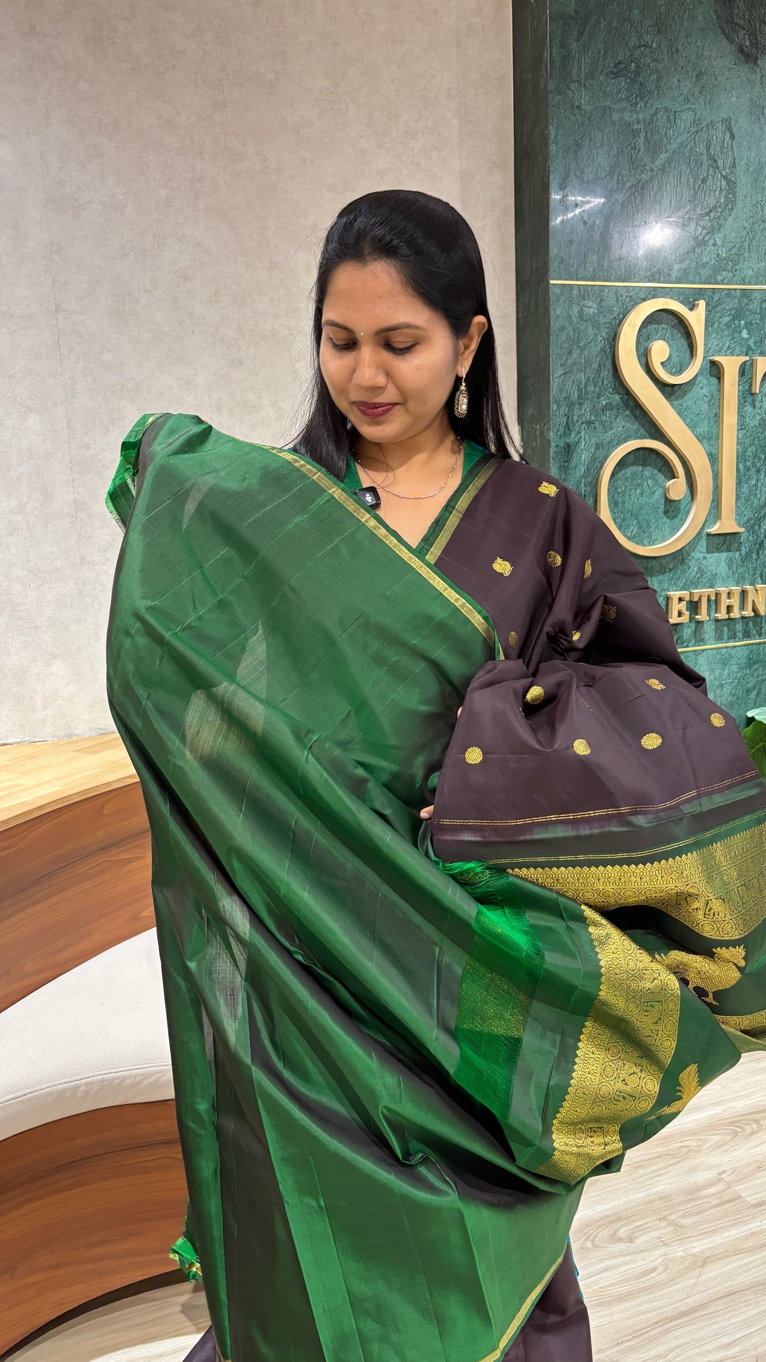 Small border Handloom Kanchi pattu