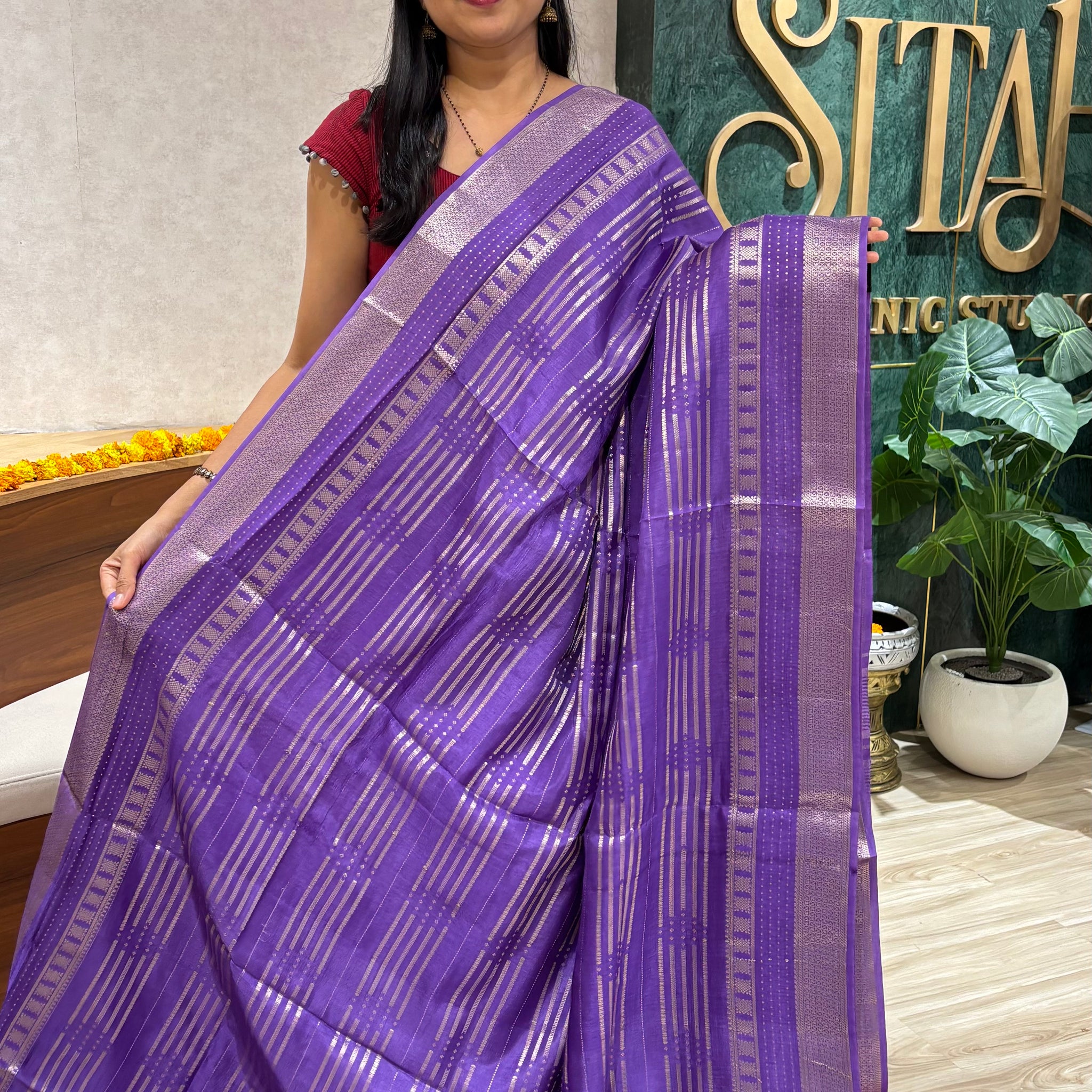 Fancy Russian silk lavendar pink