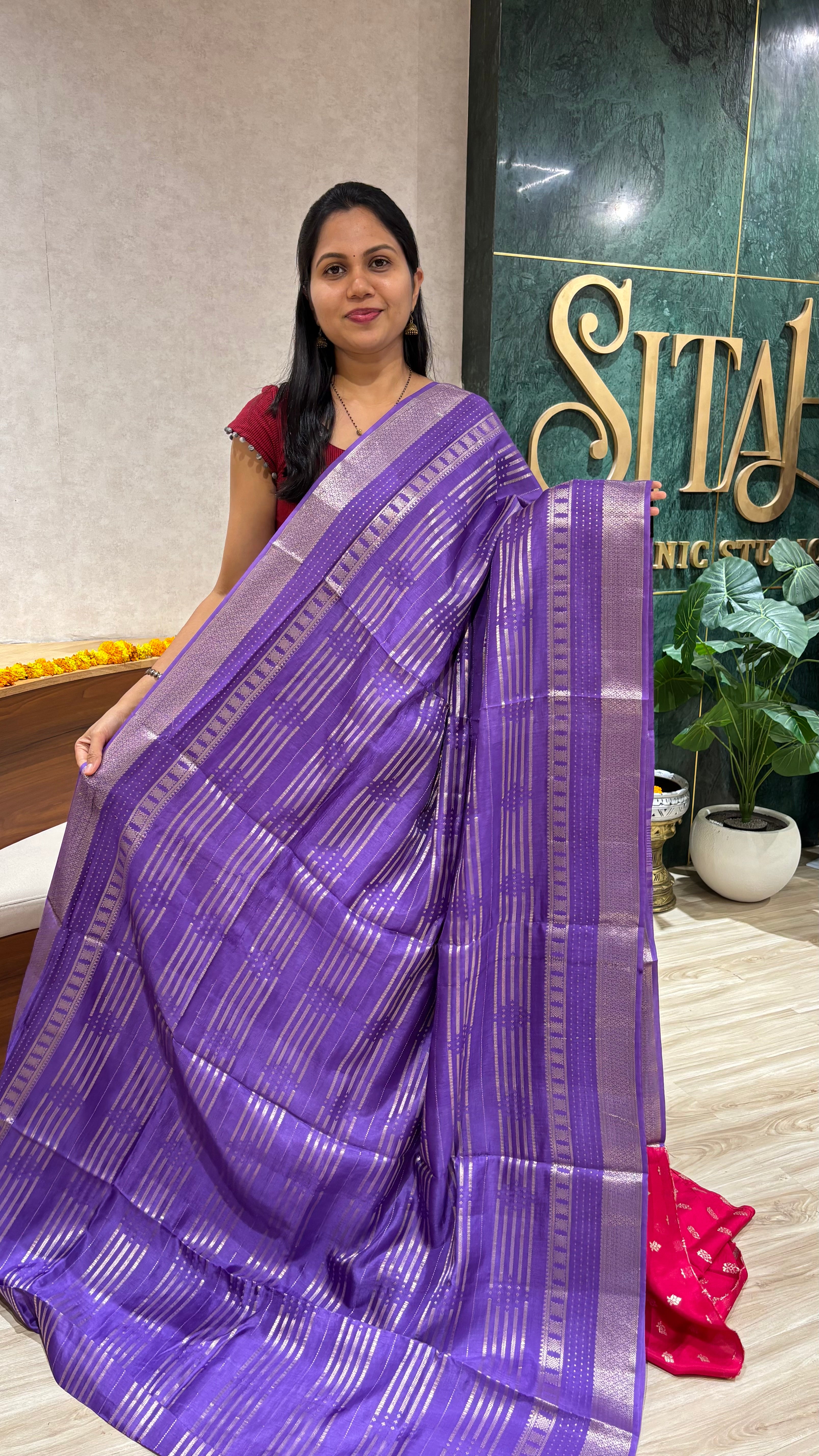 Fancy Russian silk lavendar pink