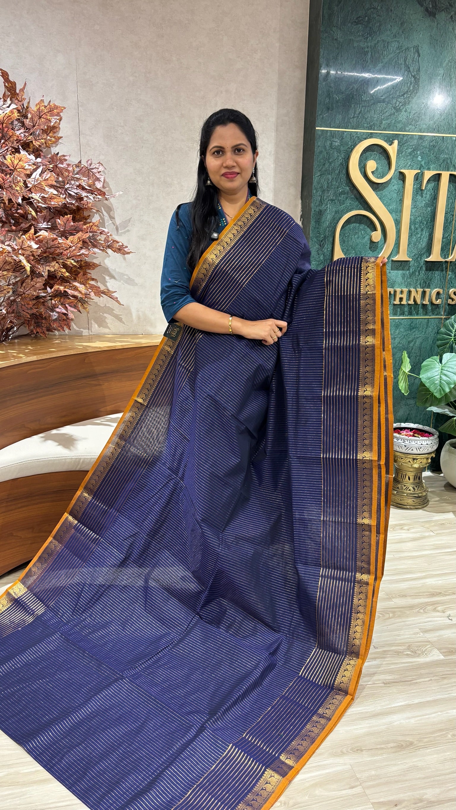 Kanchi cotton with running blouse