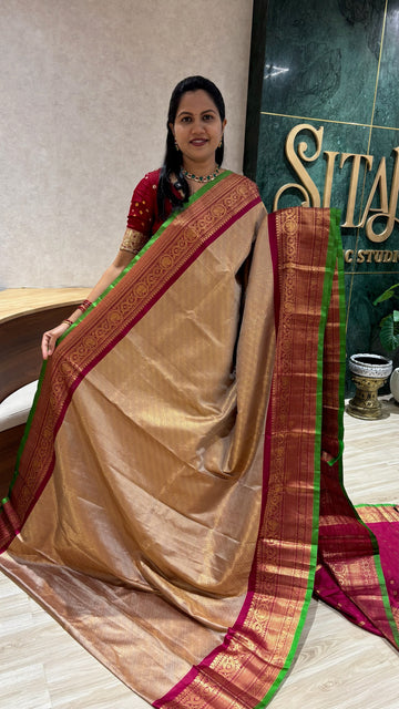 Handloom brocade gadwal