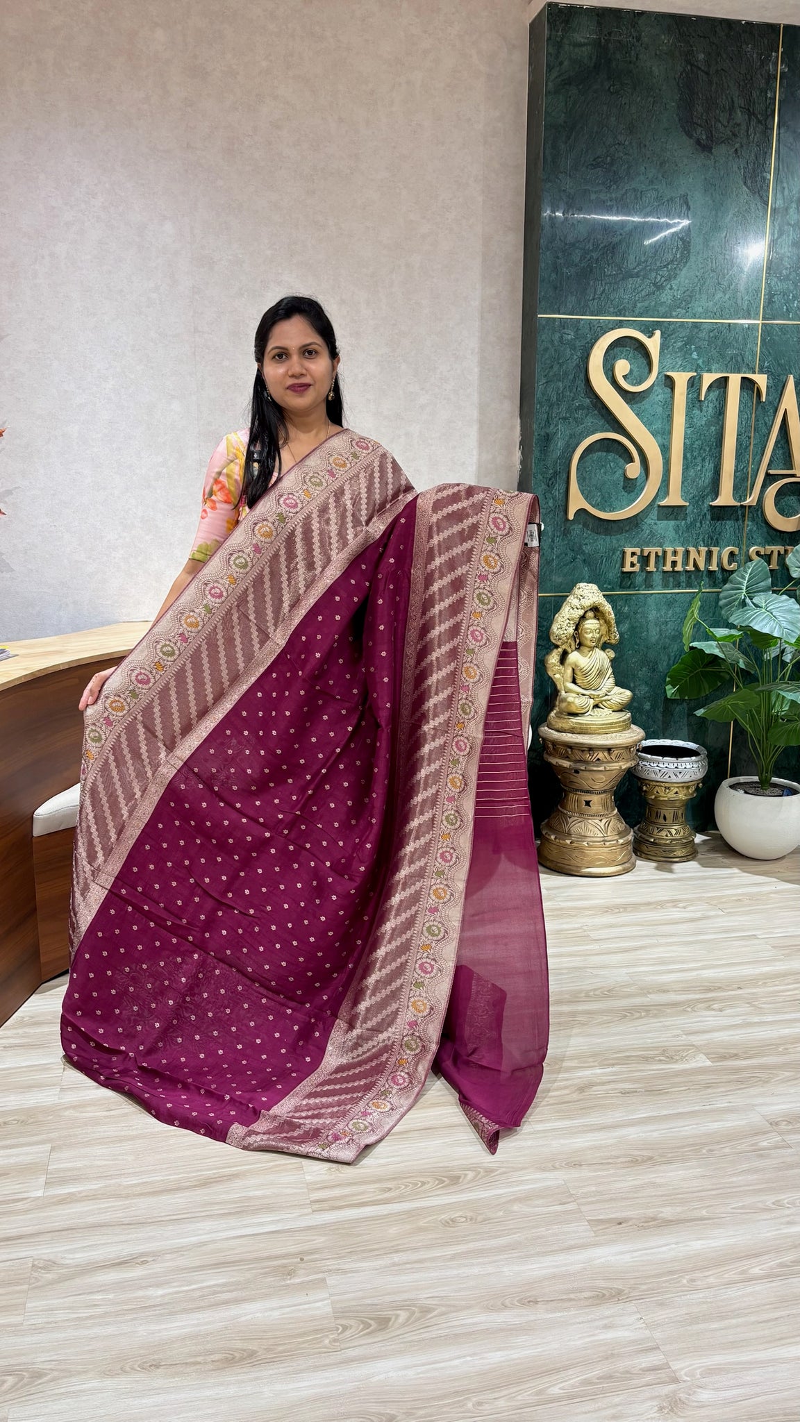 Tussar Georgette wine