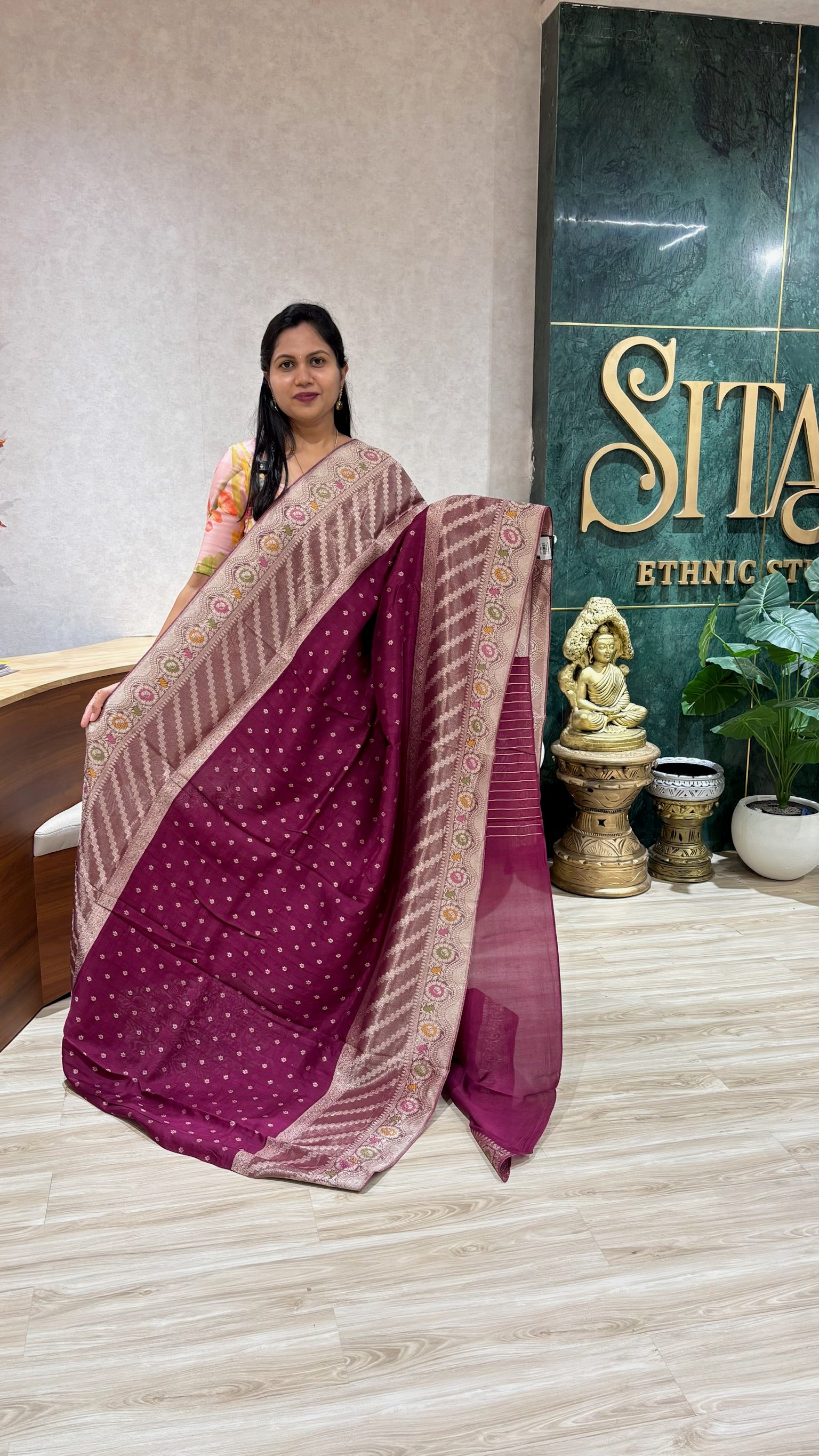 Tussar Georgette wine