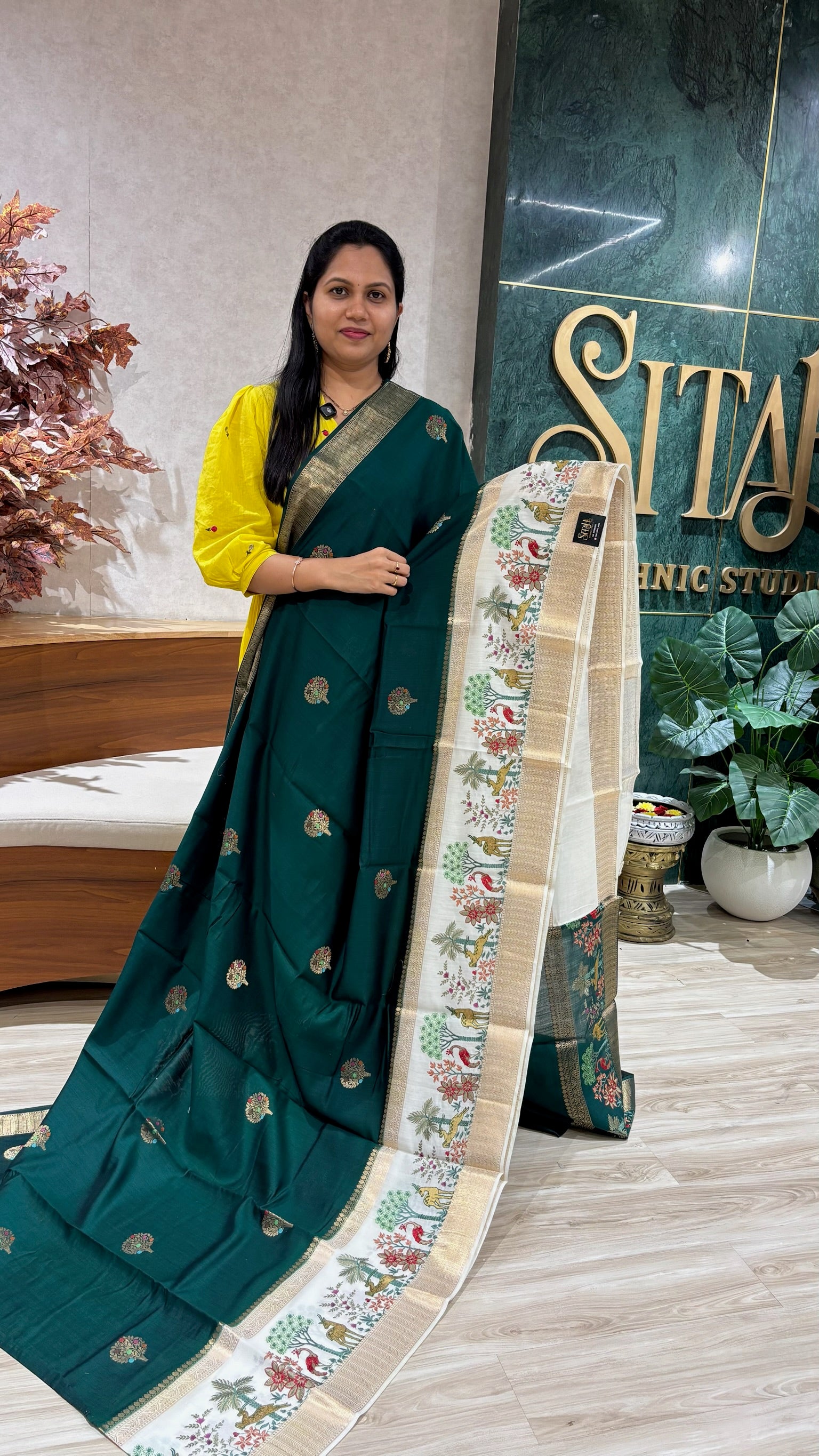Designer banaras work saree