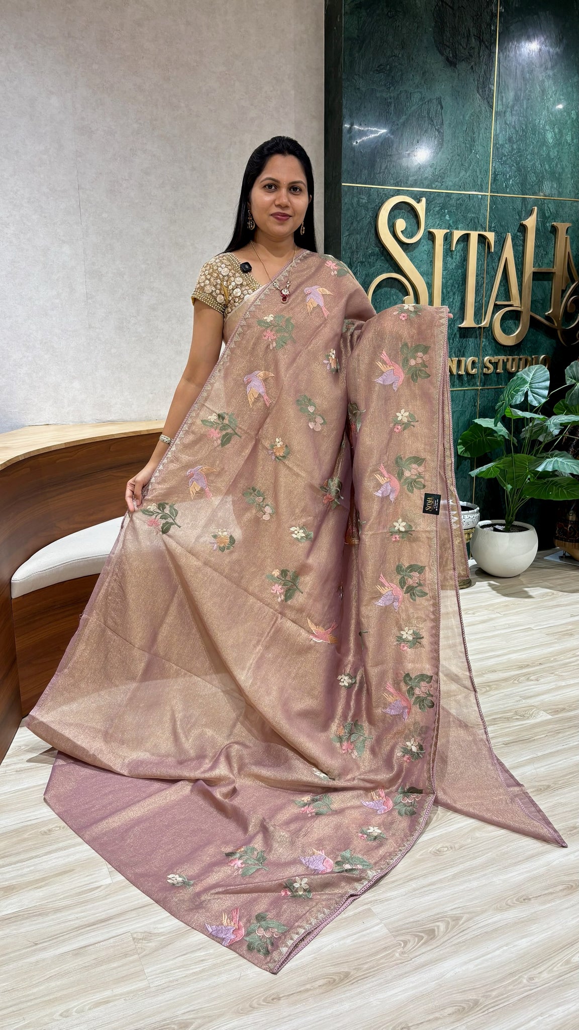 Crush tissue lavender pink