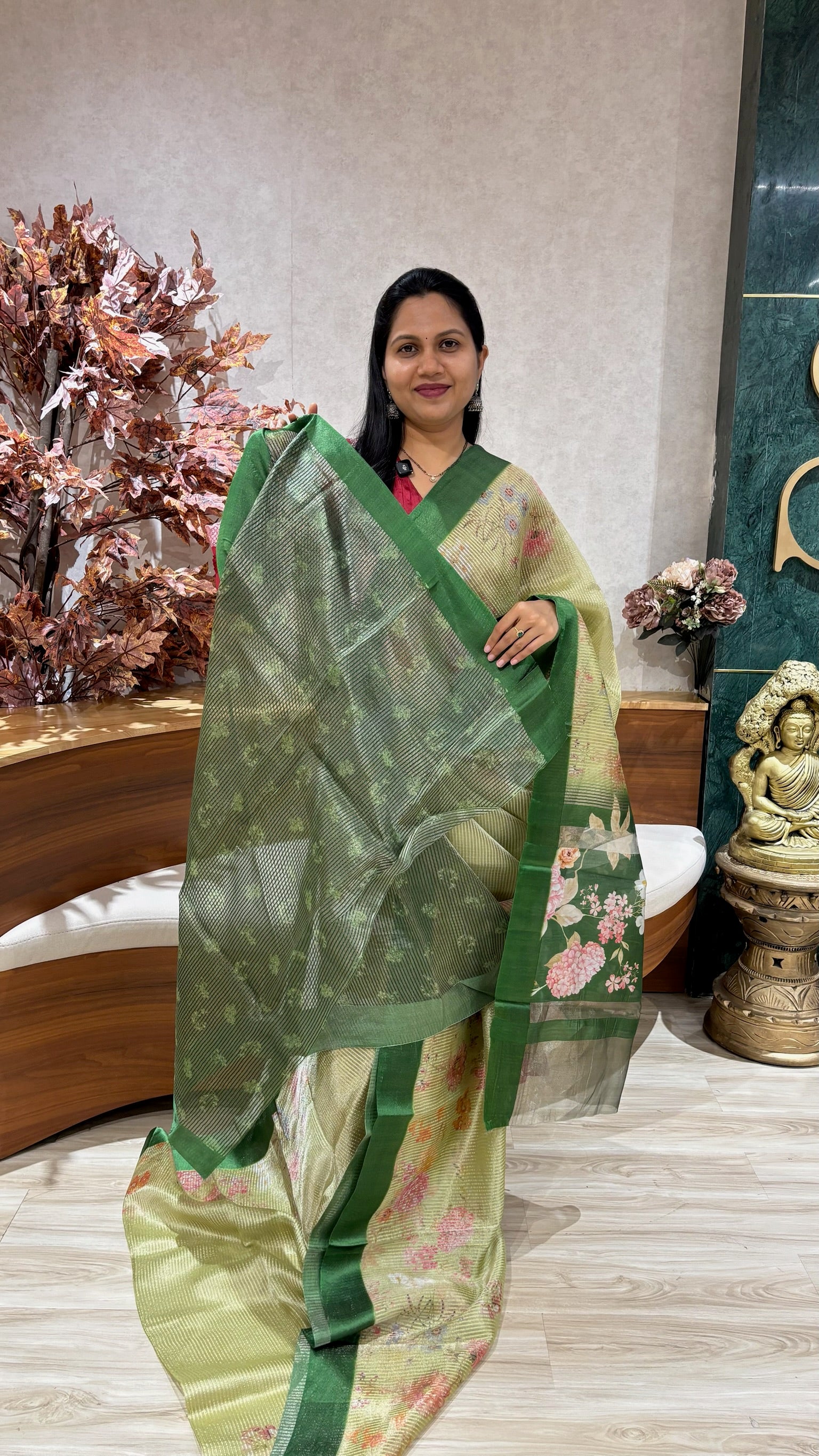 Pure silk printed tissue
