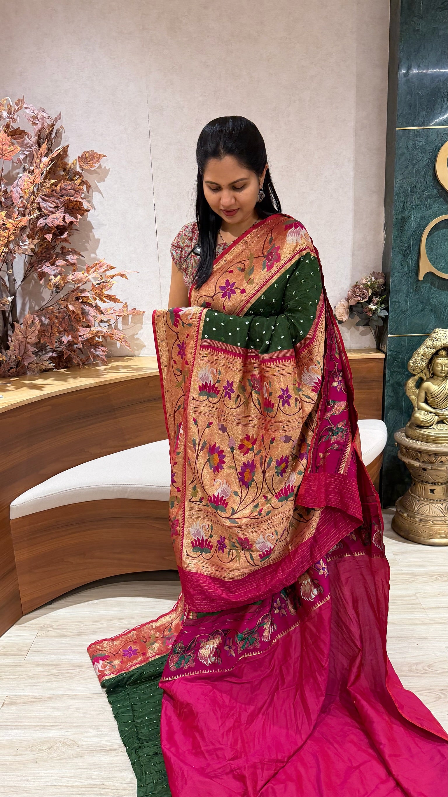 Fancy bandhini Paithani