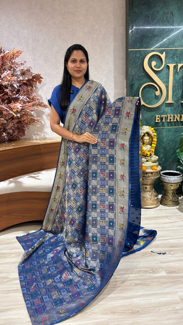 Georgette banaras weaving