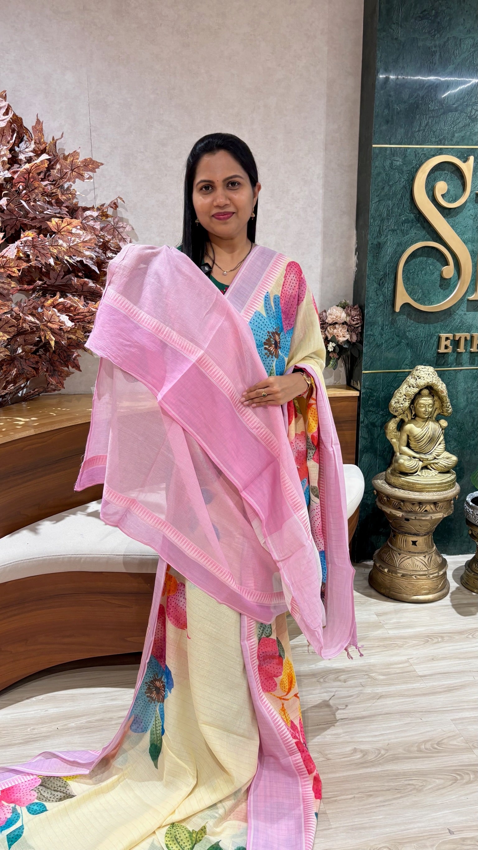 Handloom cotton saree