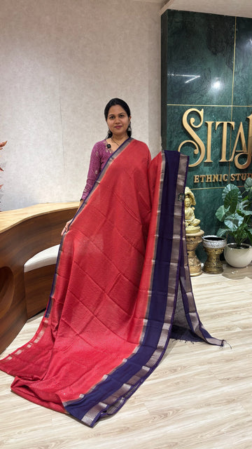 Russian silk red-purple