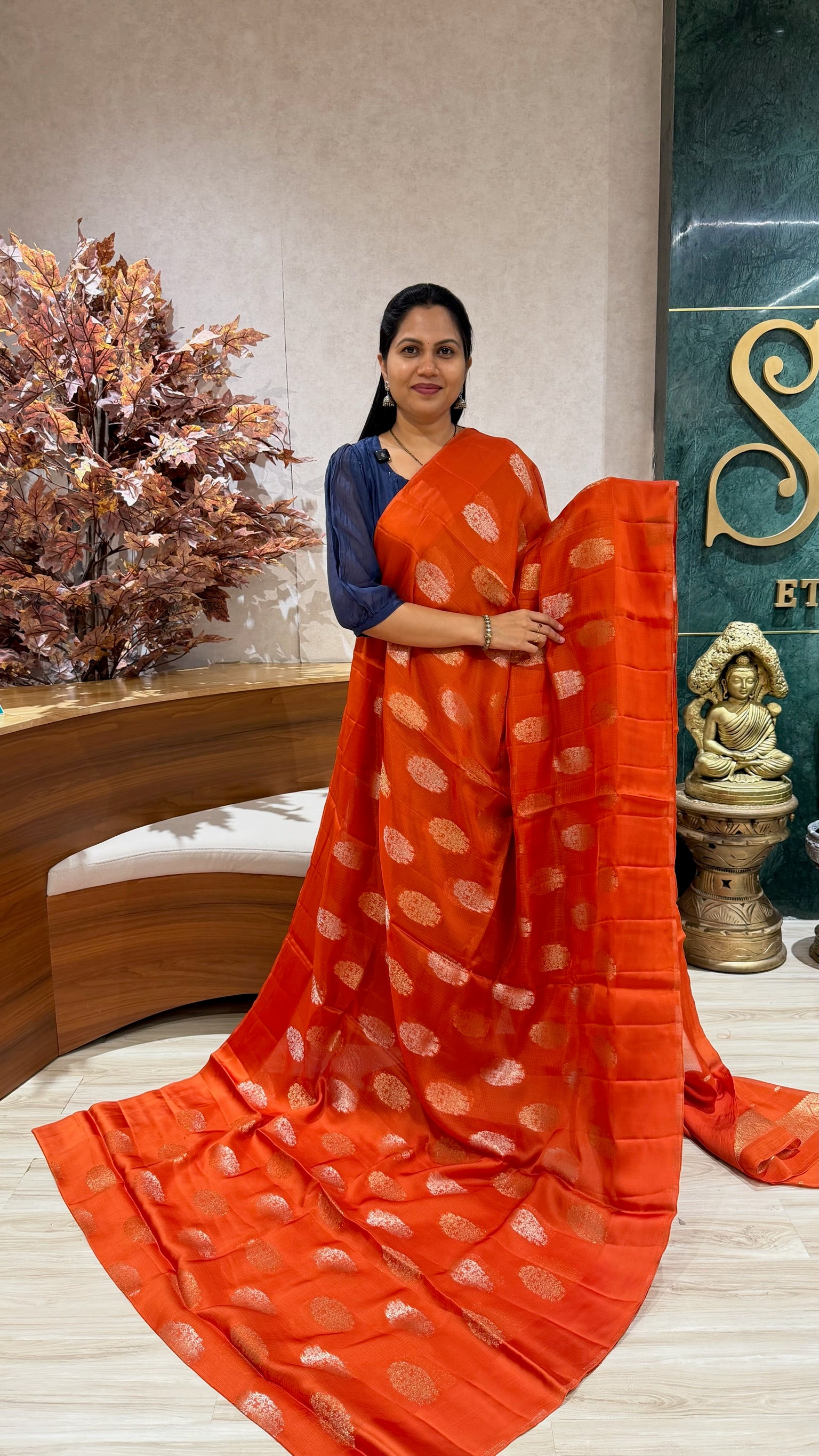 Kota silk orange