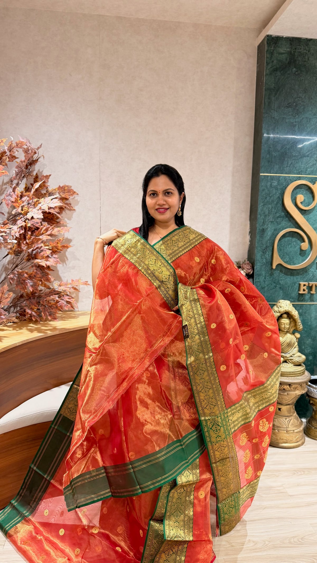 Handloom tissue chanderi
