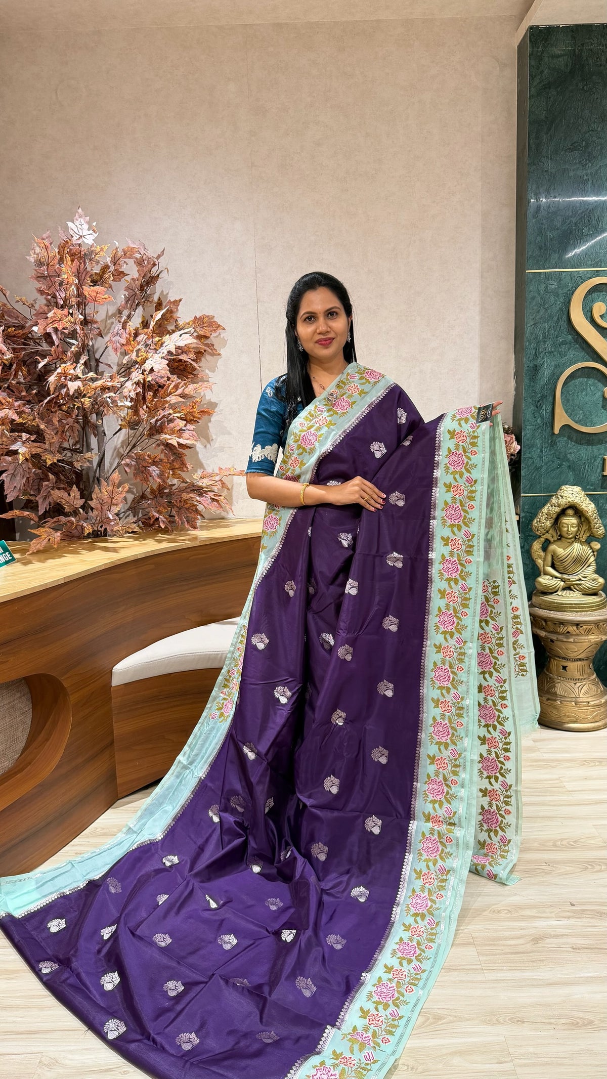 Mango silk embroidery