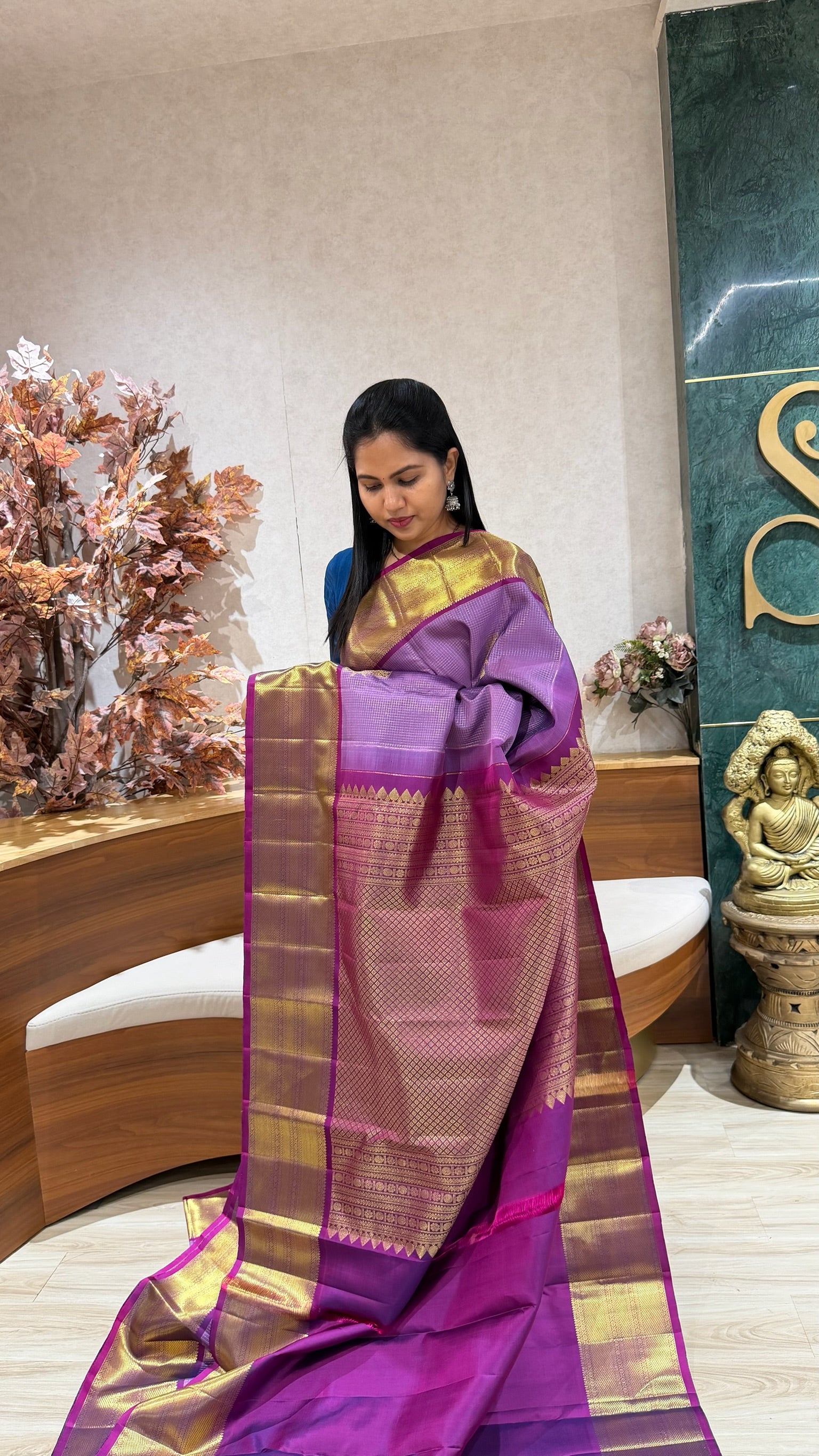 Handloom vintage Kanchi pattu