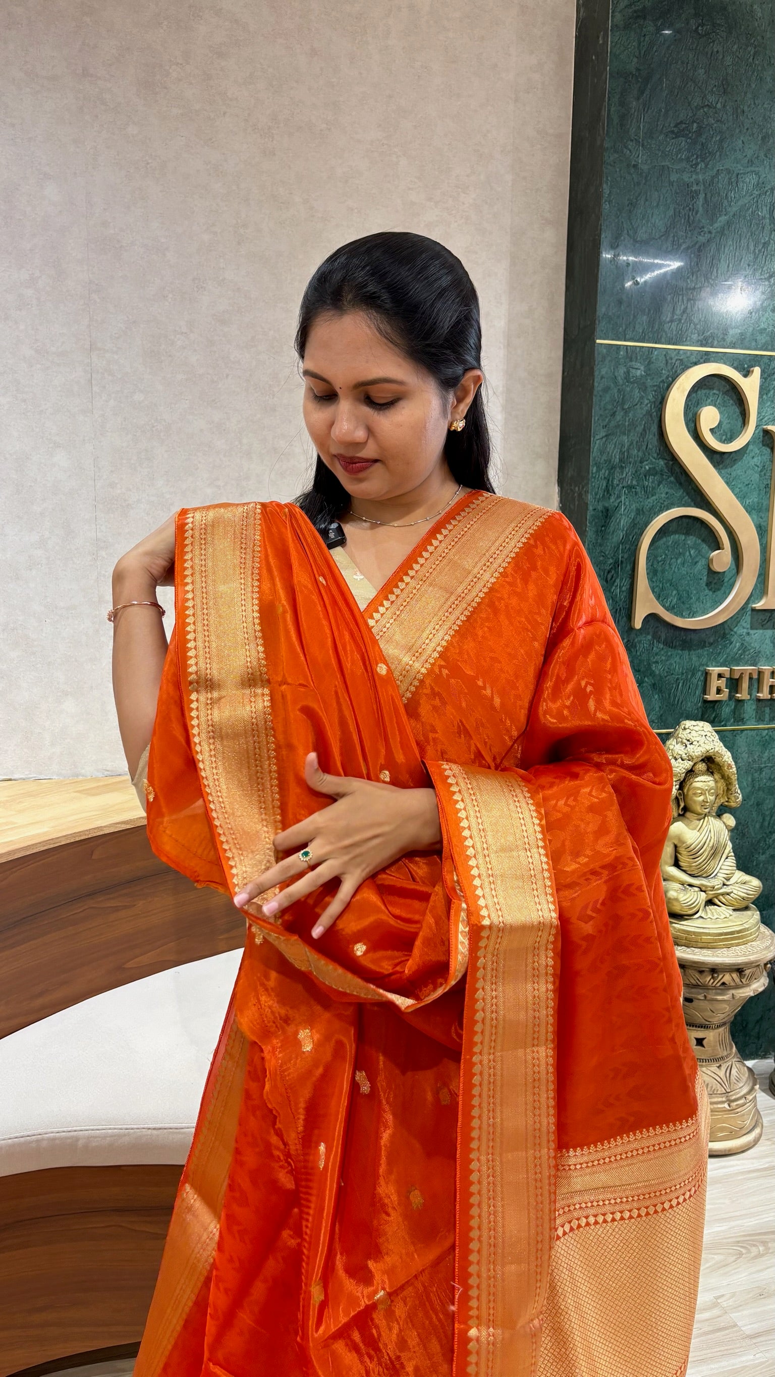 HO crepe silk saree
