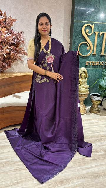Designer work saree