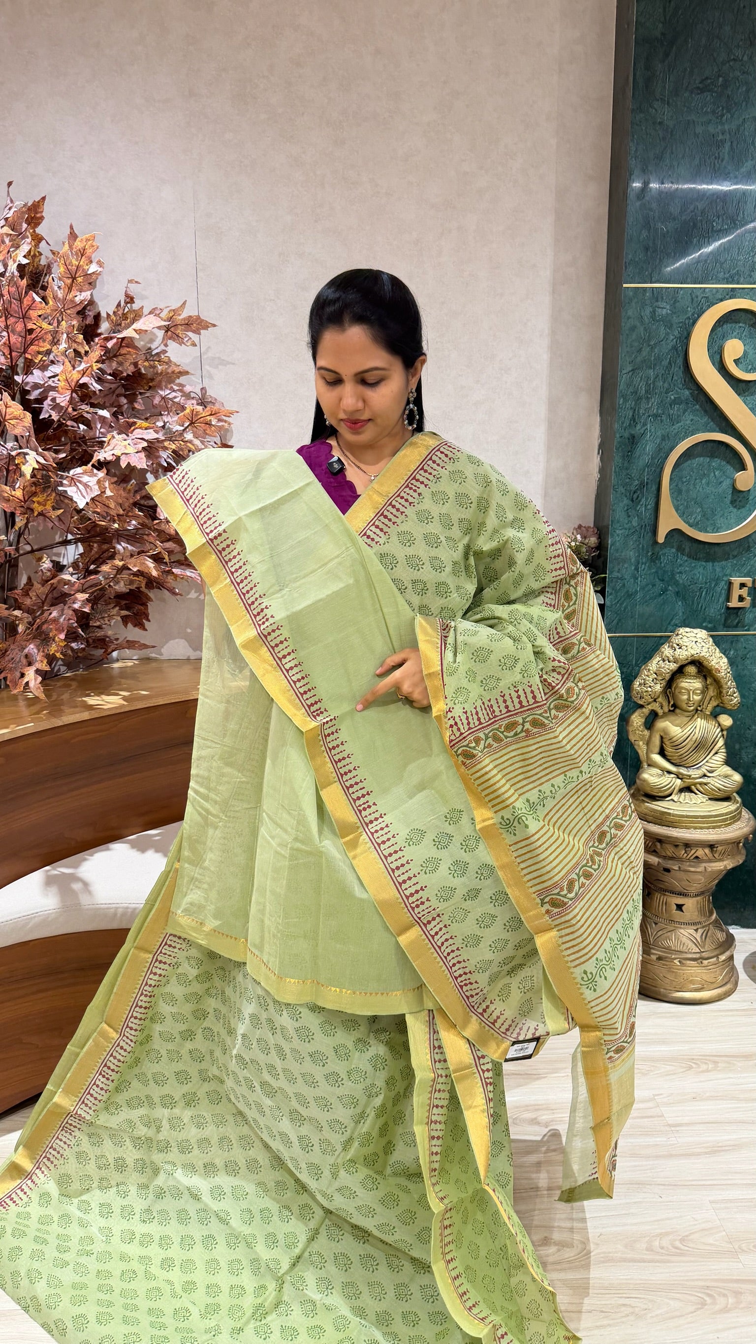Mangalgiri cotton hand block print
