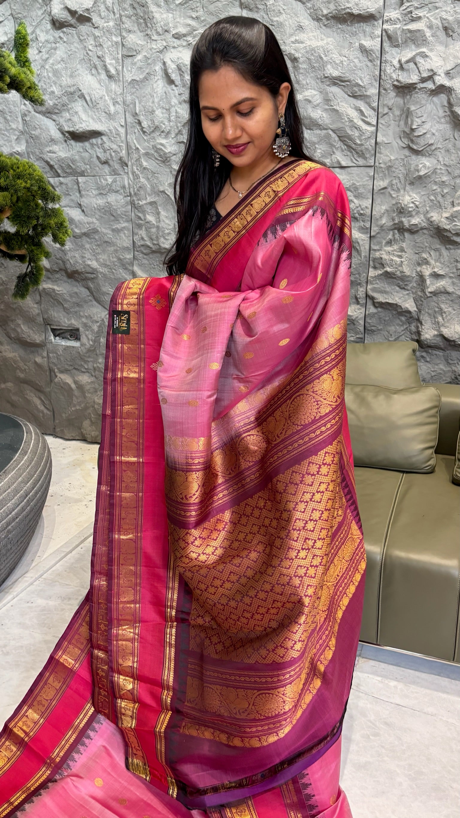 Pure handloom gadwal pattu