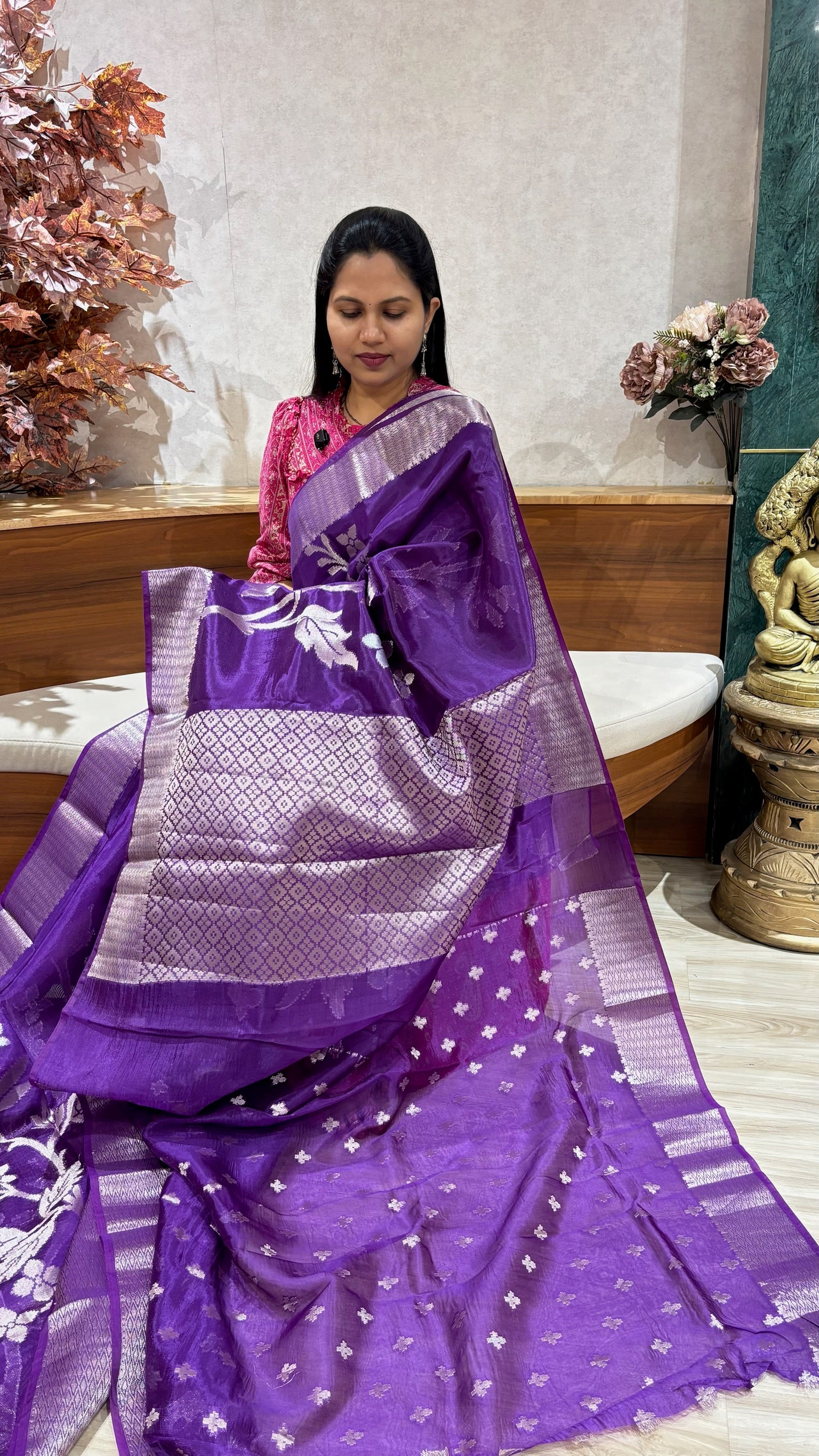 Paper silk purple