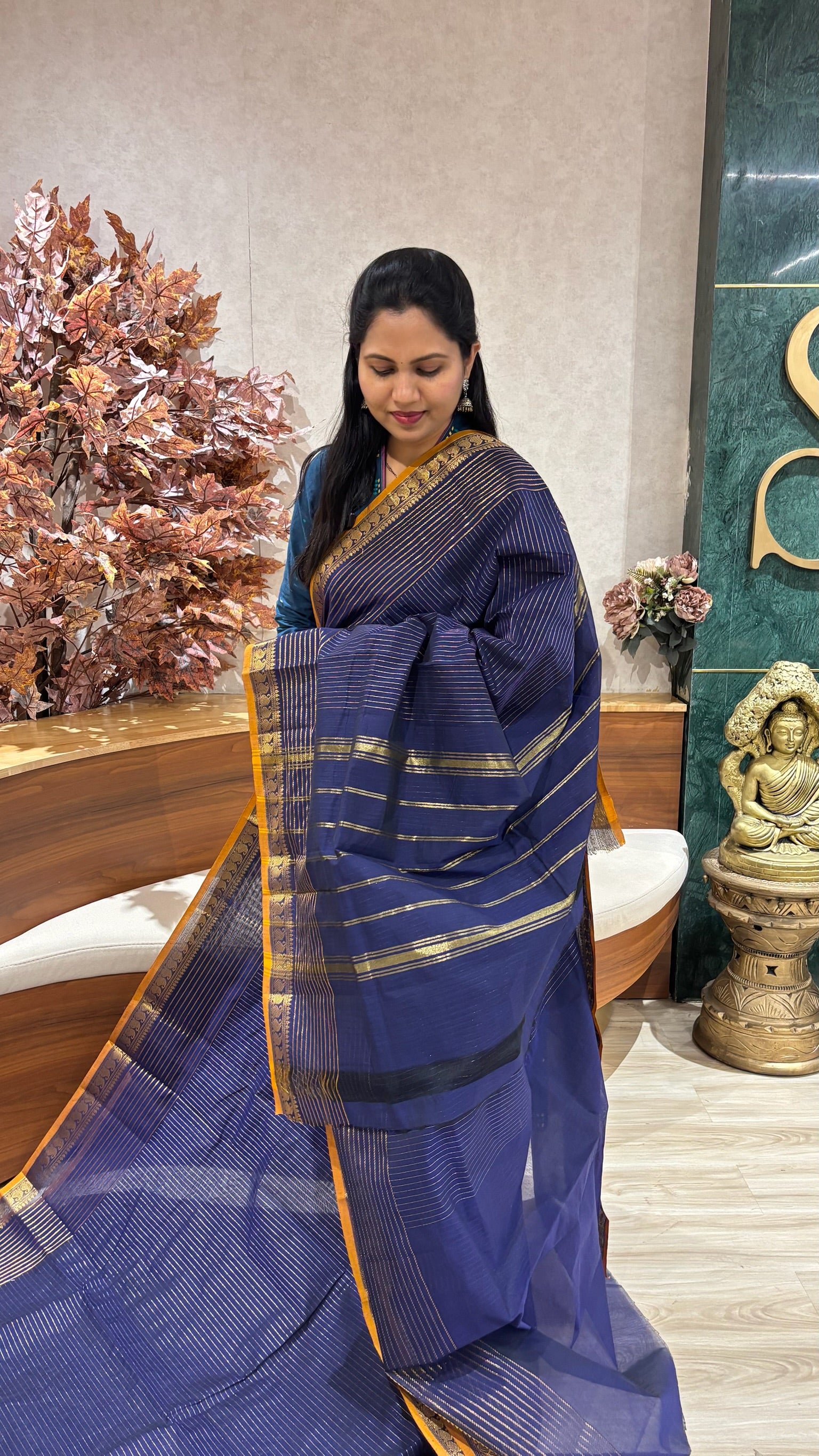 Kanchi cotton with running blouse