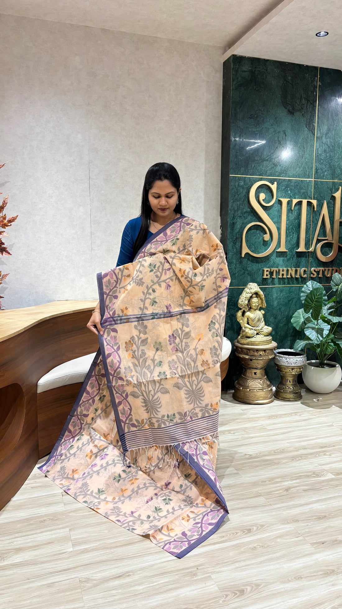 Bengal cotton with no blouse