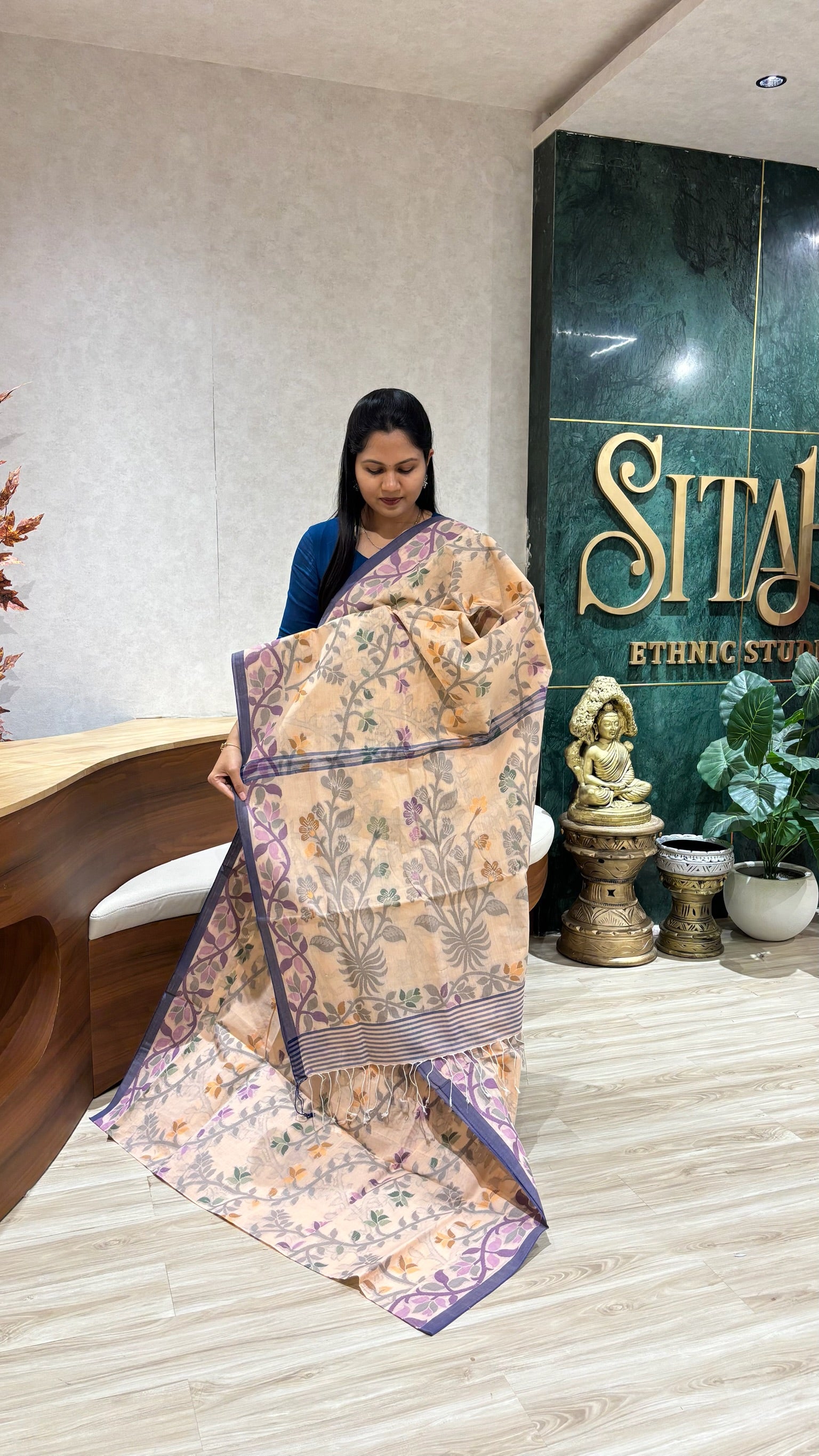 Bengal cotton with no blouse