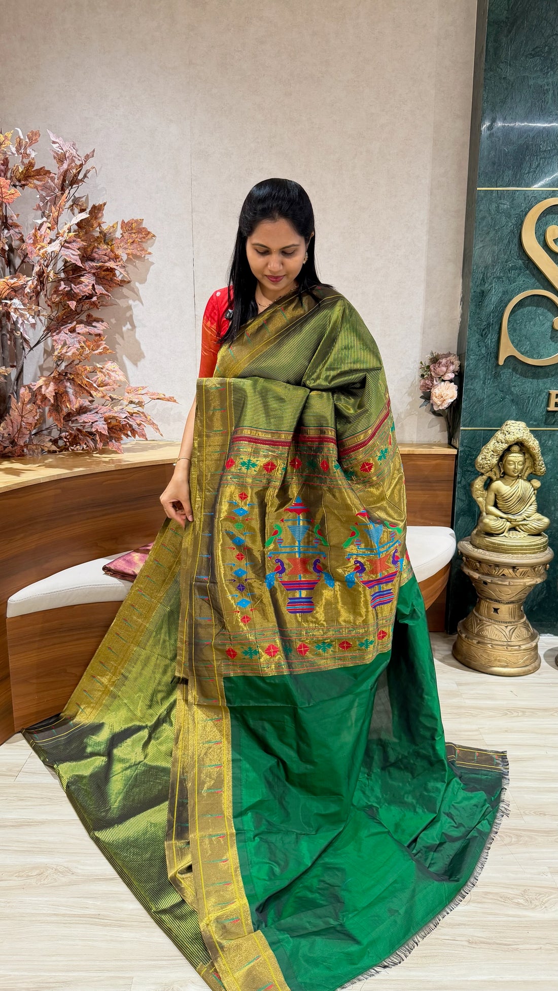 Pure silk paithani