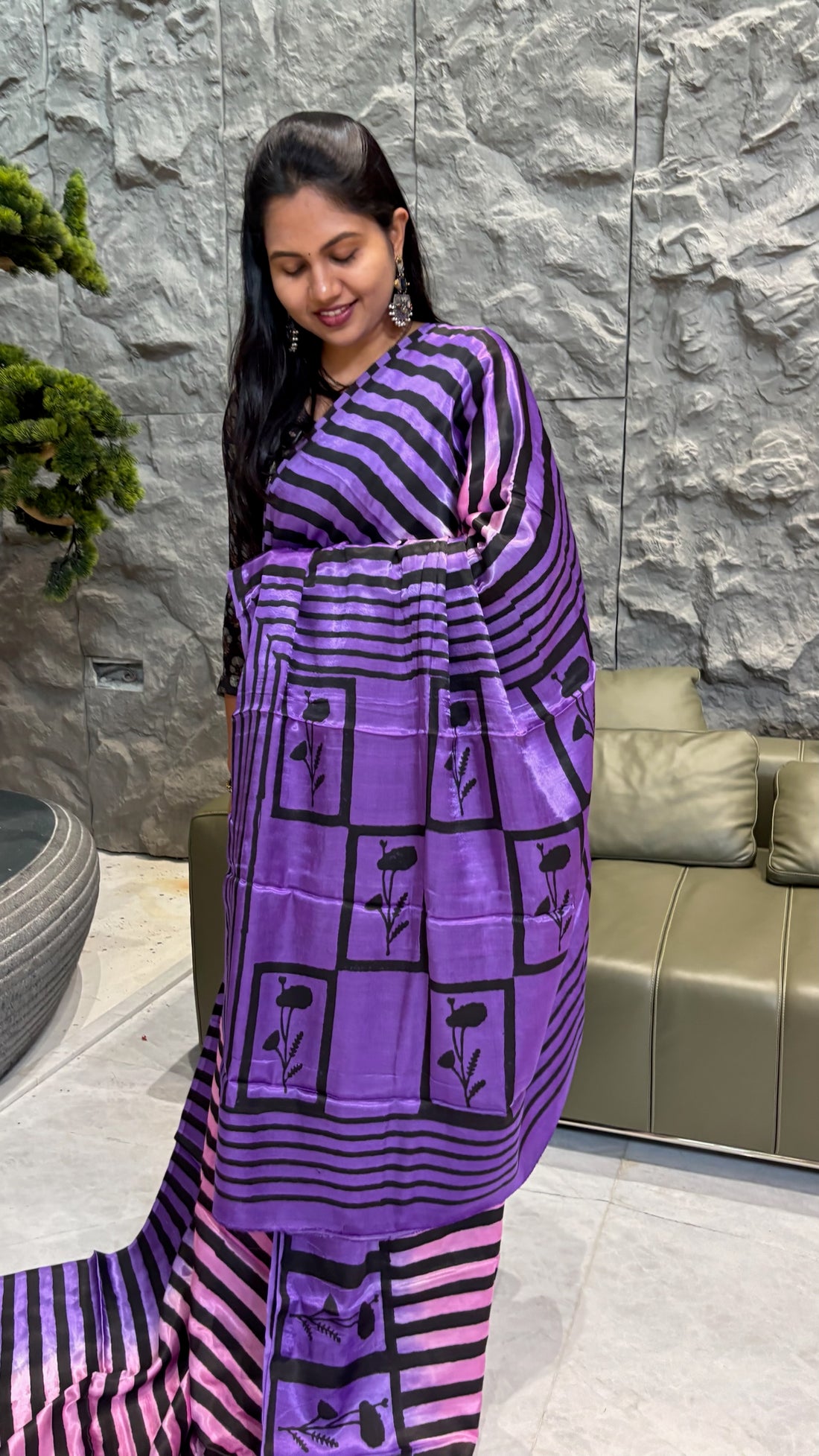 Pure modal silk purple