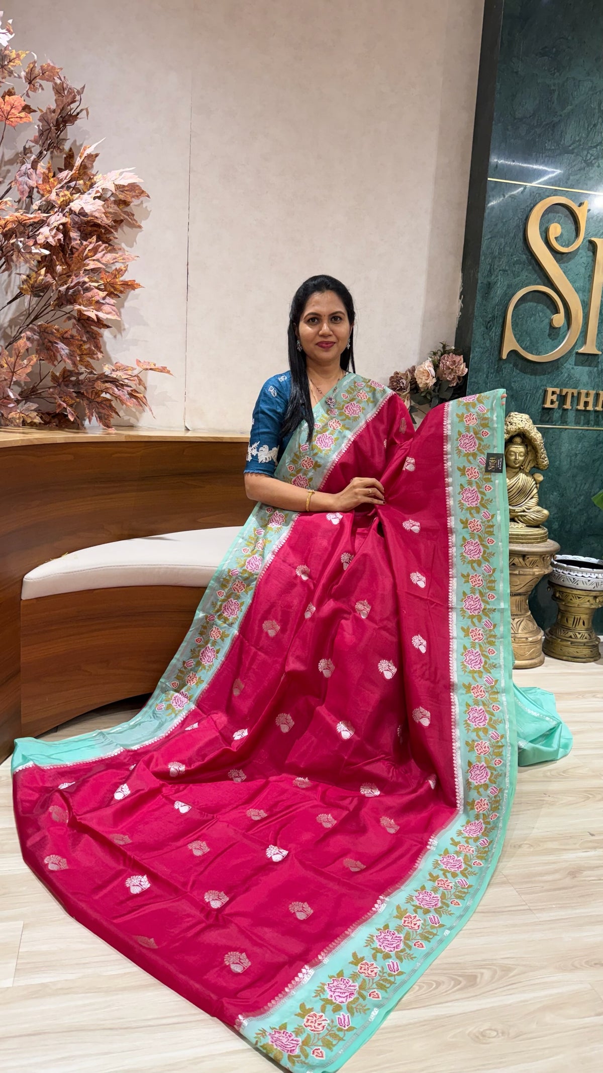 Mango silk embroidery