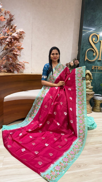 Mango silk embroidery