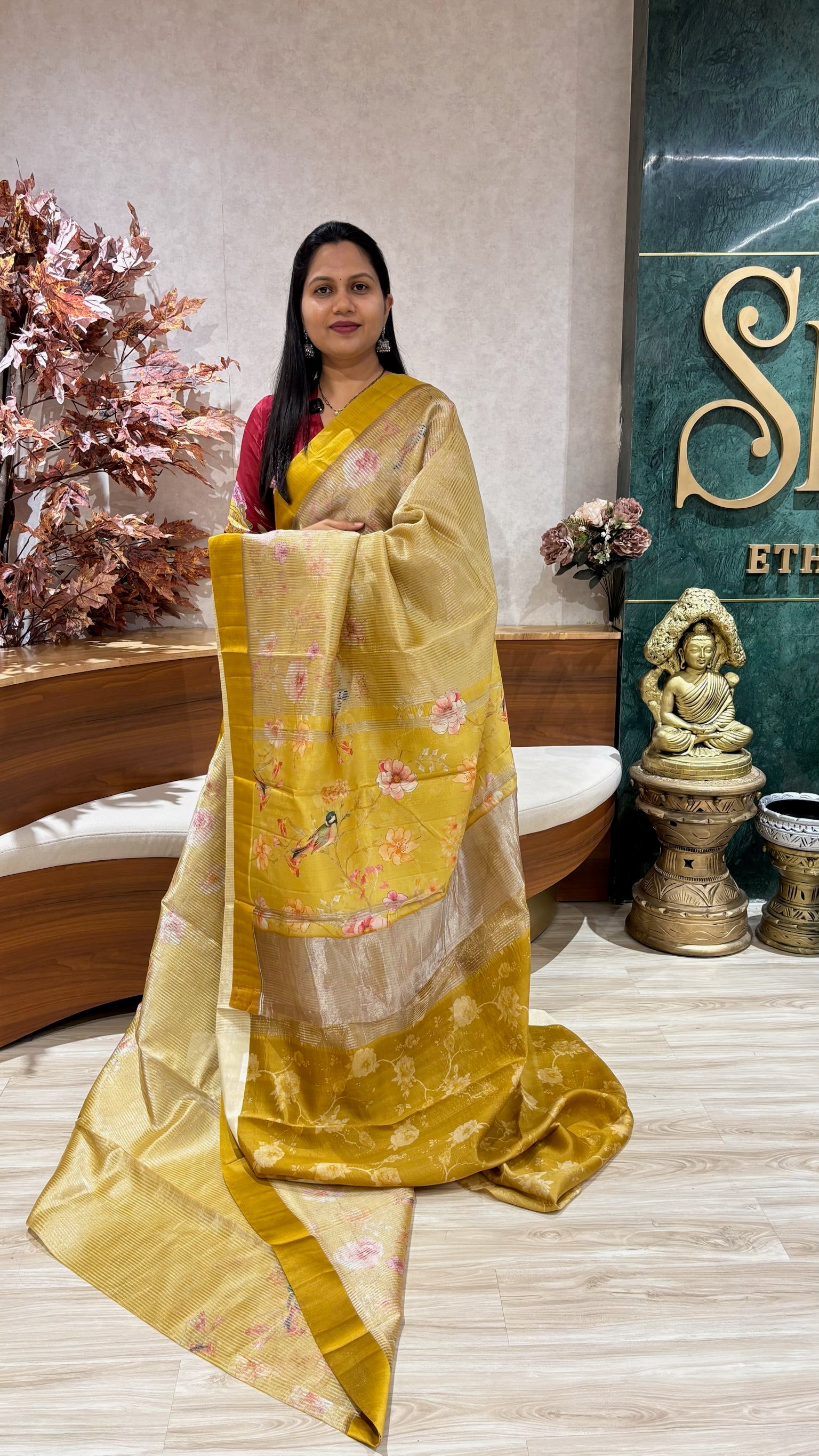 Pure silk printed tissue