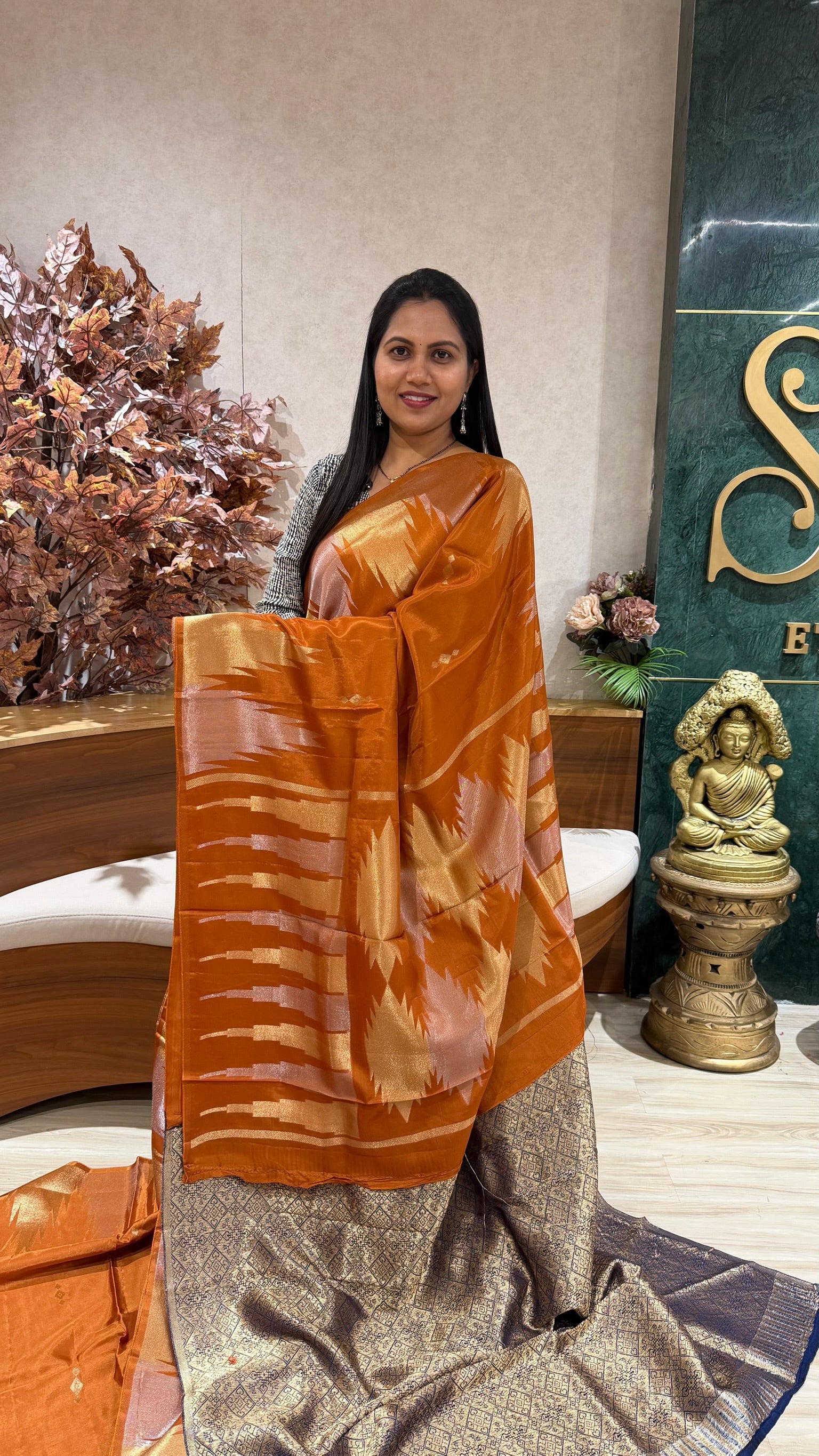 Russian silk temple border