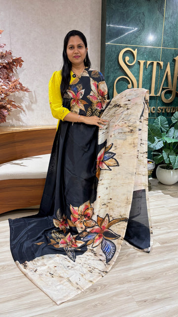 Soft crepe tussar