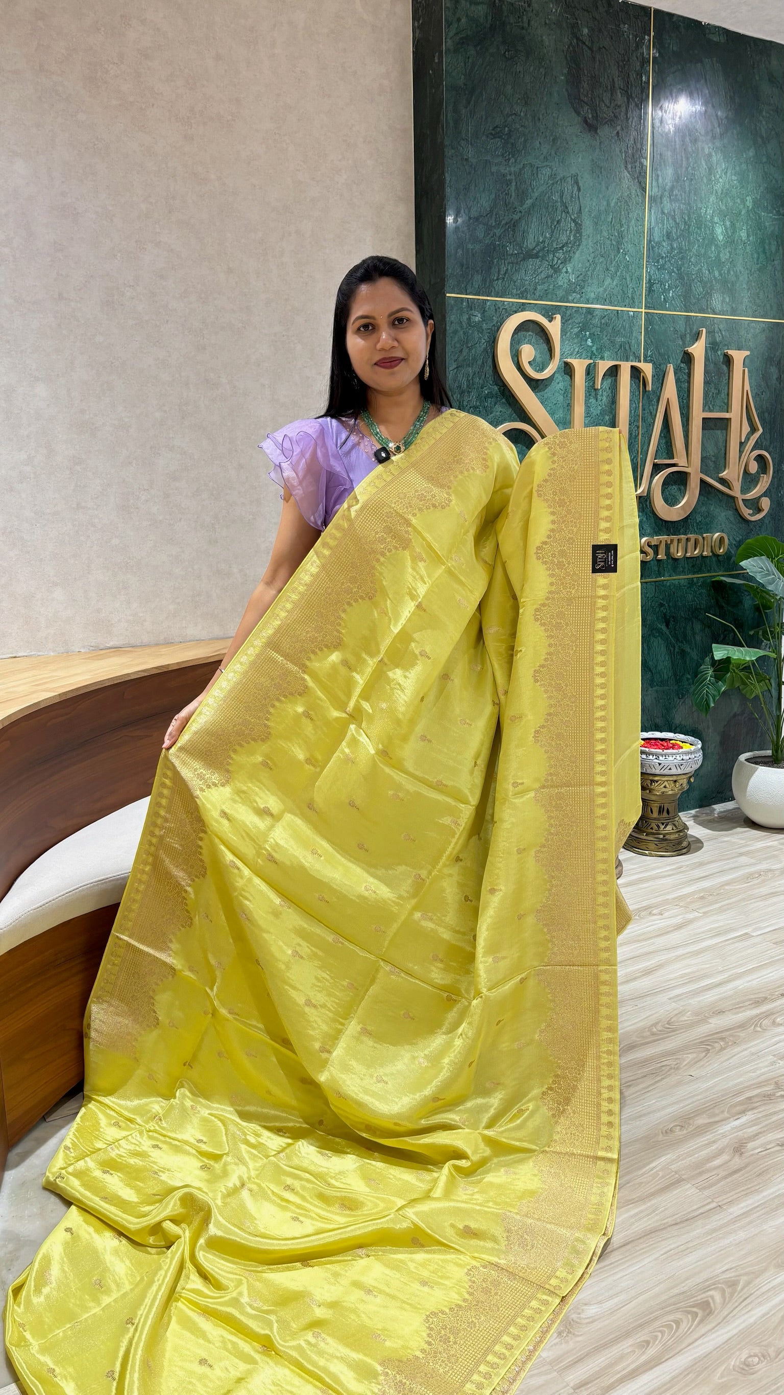 Tissue georgette saree