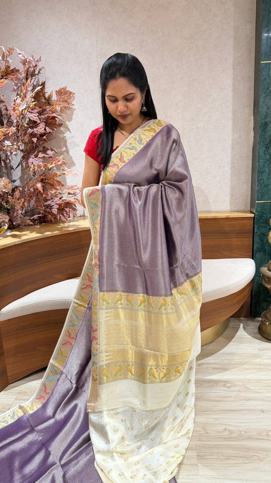 Banaras tissue georgette