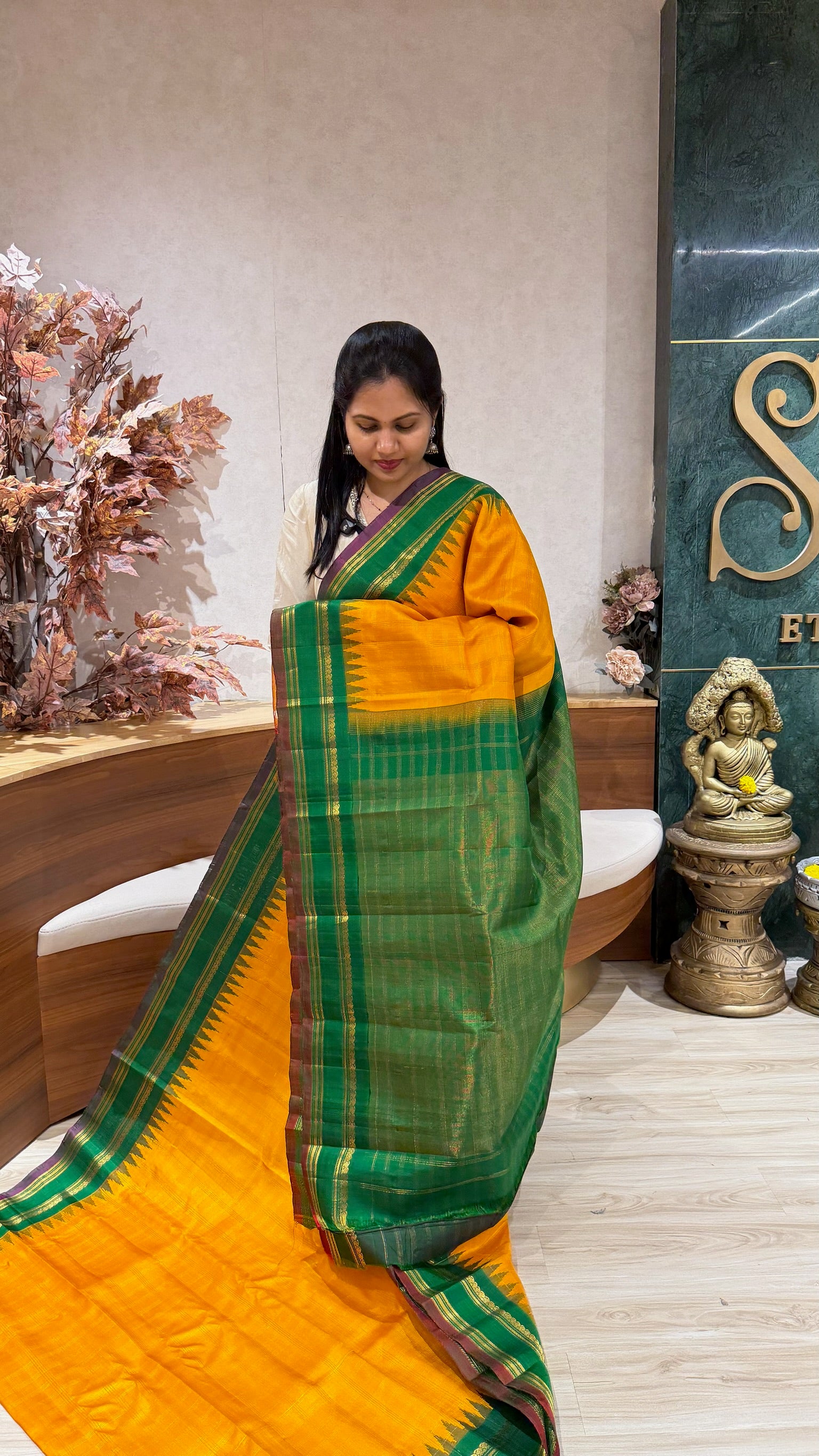 Handloom gadwal pattu
