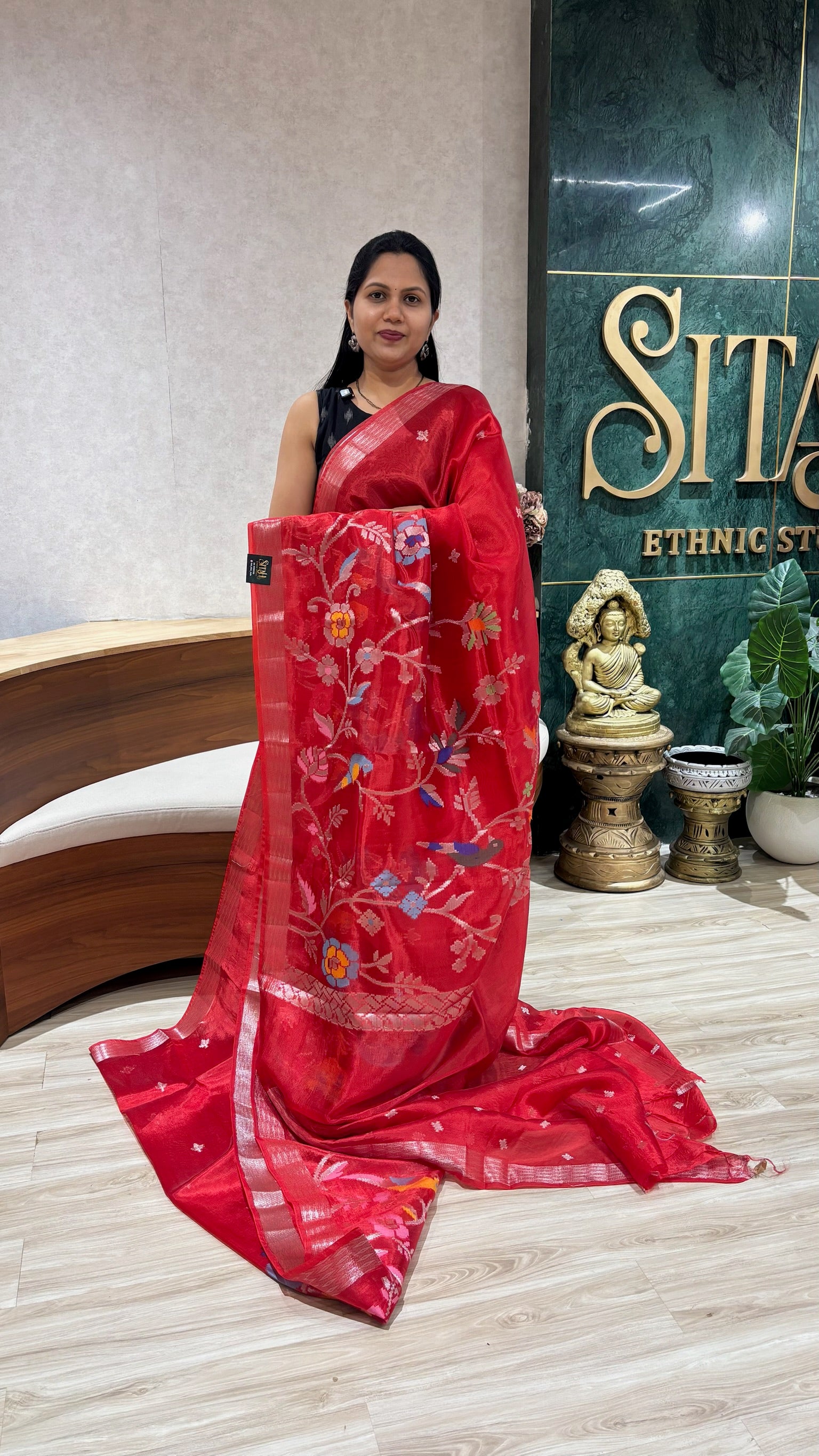 Paper silk skirt border