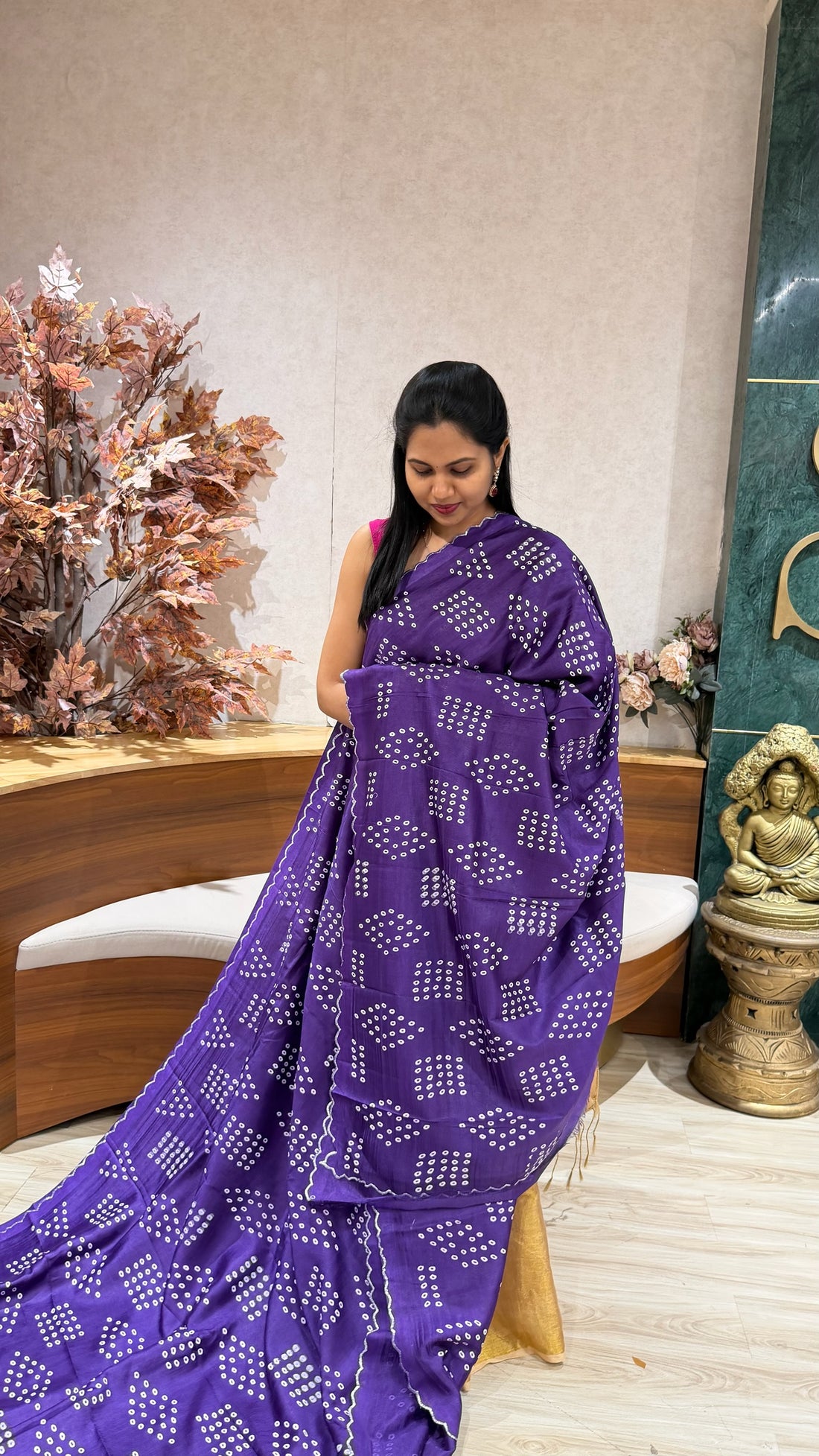 Mangalgiri scallop purple