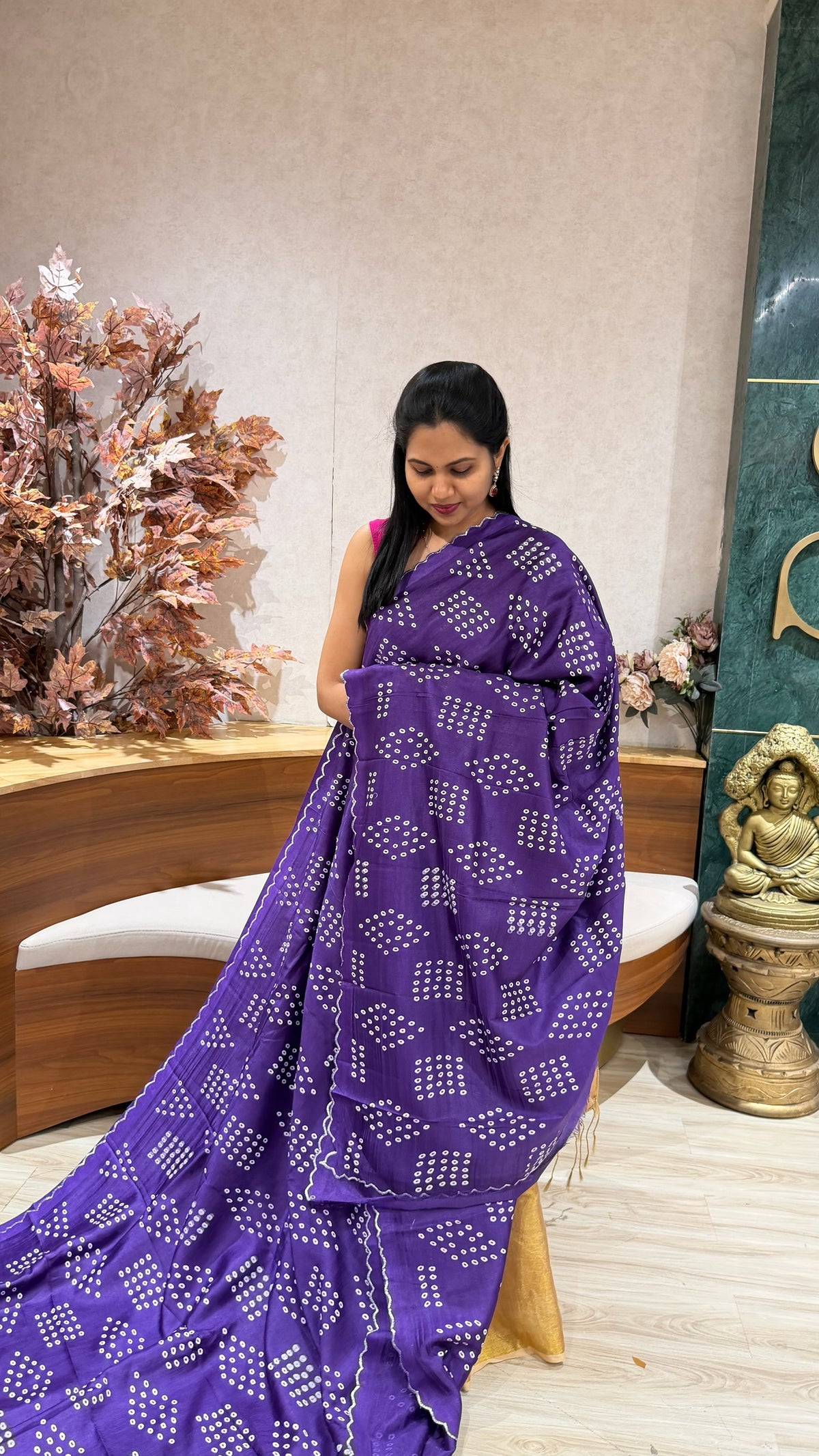 Mangalgiri scallop purple