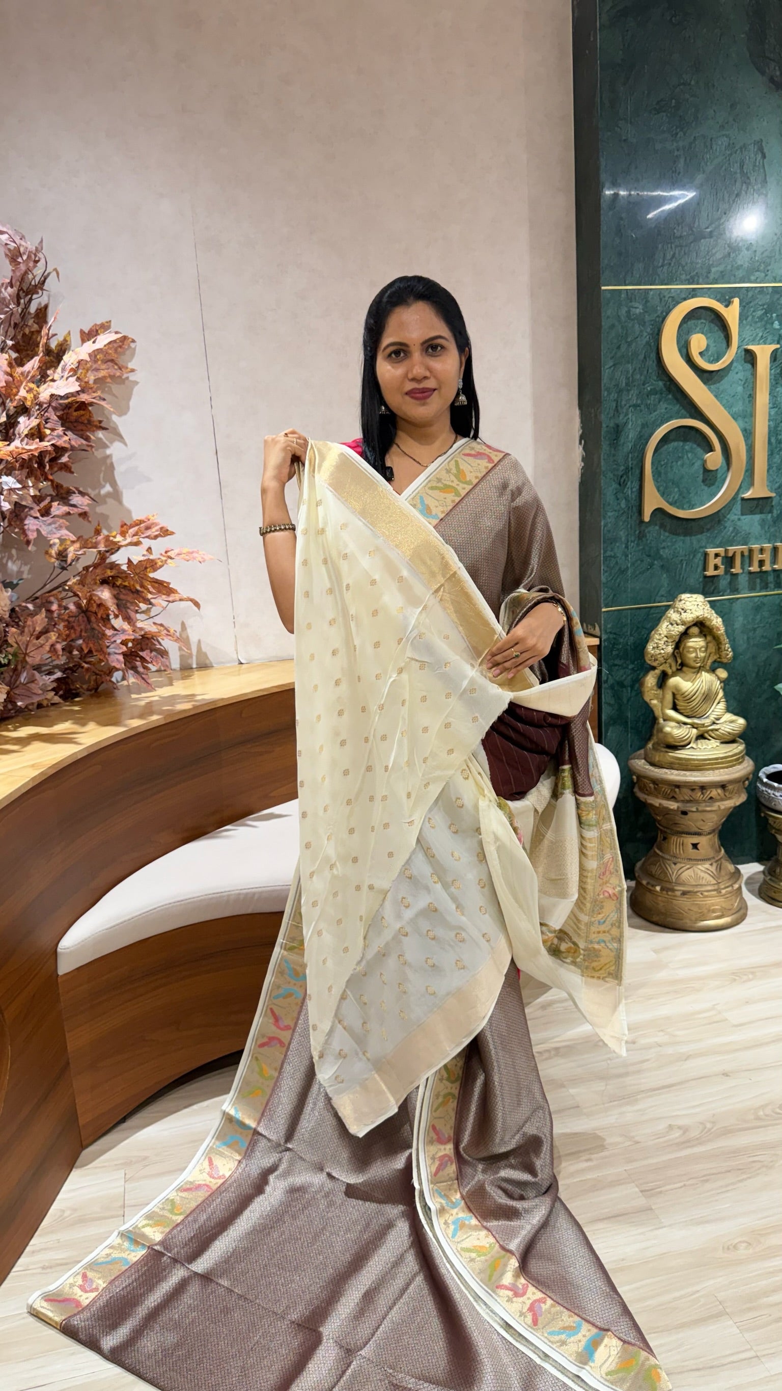 Banaras tissue georgette